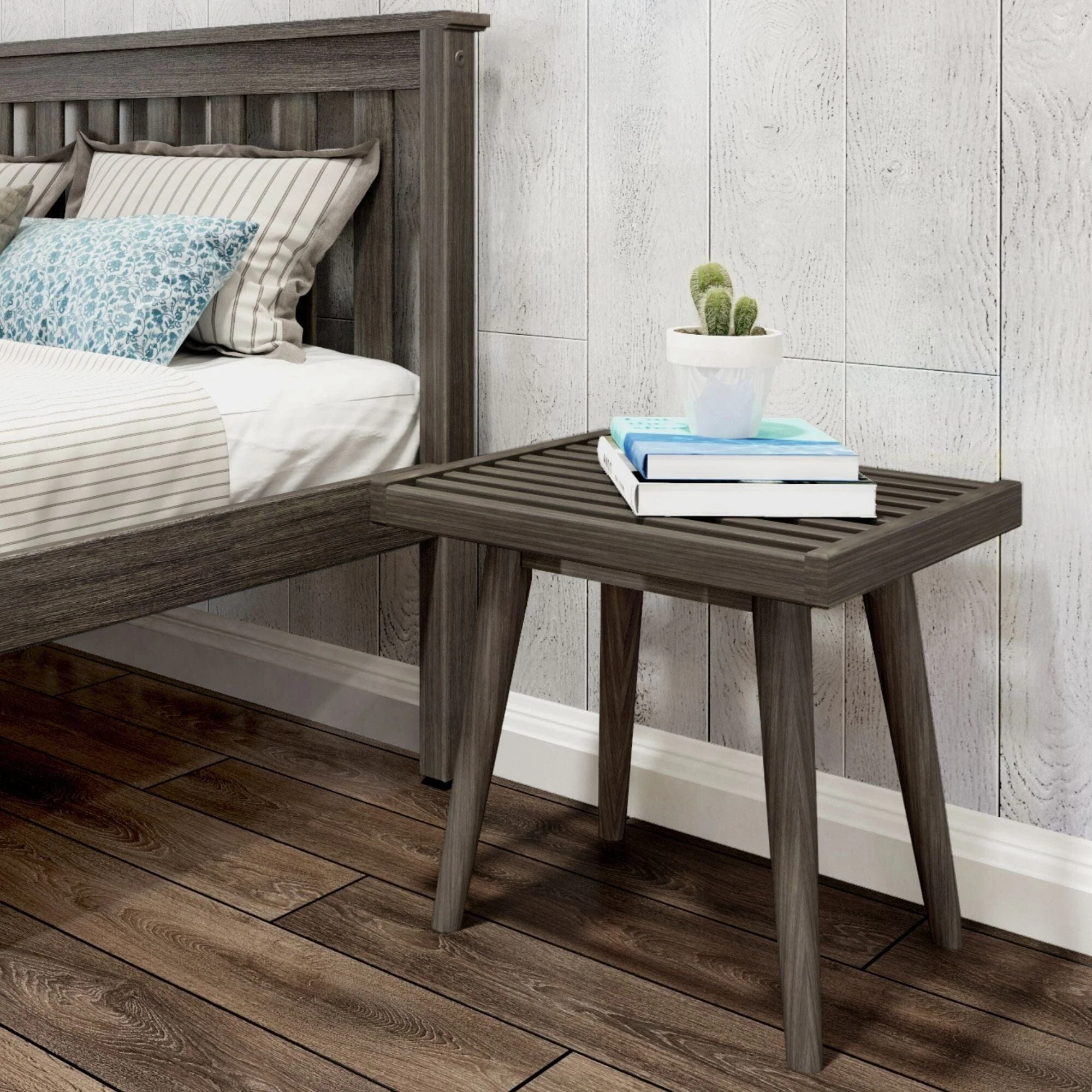 Mid-Century Solid Wood Accent Table - 19" - Image 11