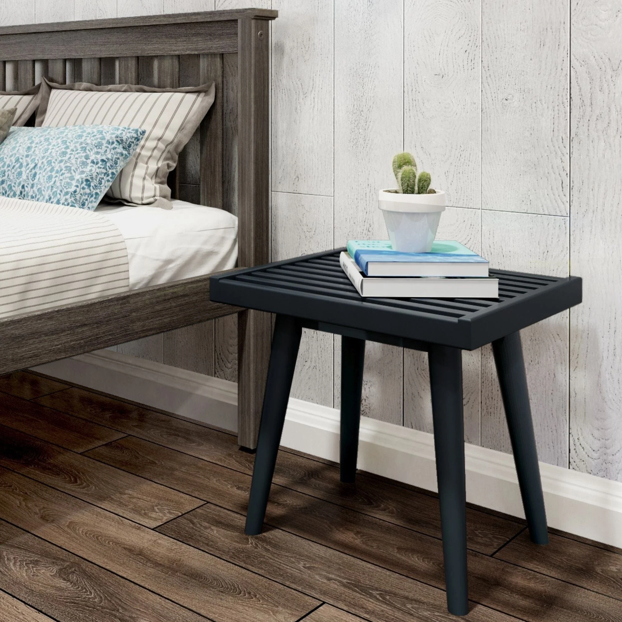 Mid-Century Solid Wood Accent Table - 19" - Image 12