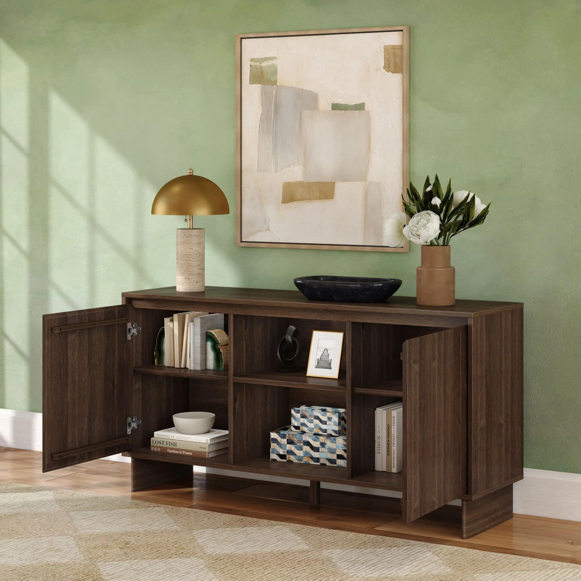 Modern 2-Door Sideboard - 59" - Image 10
