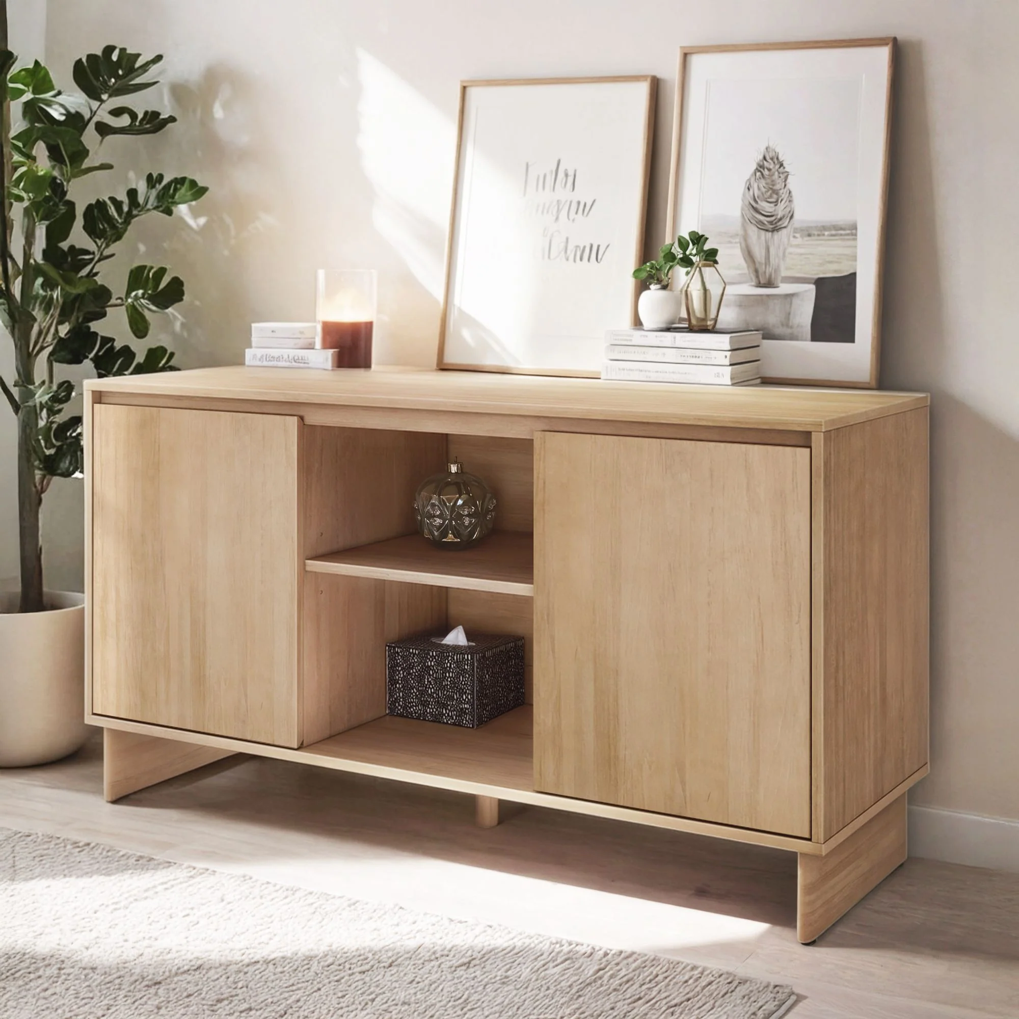 Modern 2-Door Sideboard - 59" - Image 32