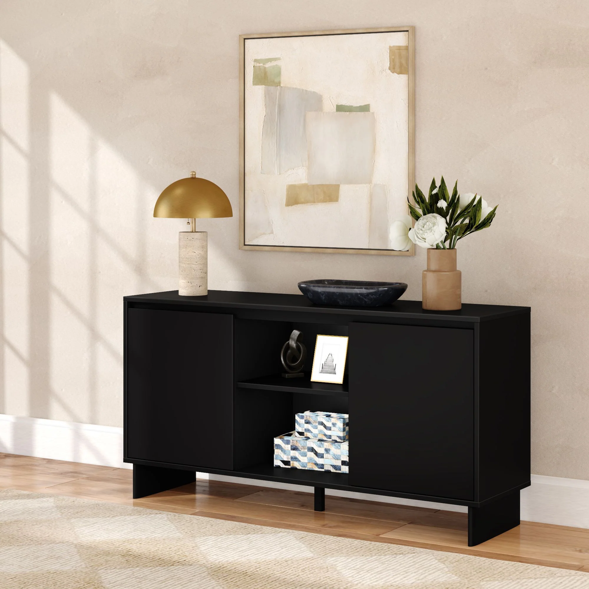 Modern 2-Door Sideboard - 59" - Image 4