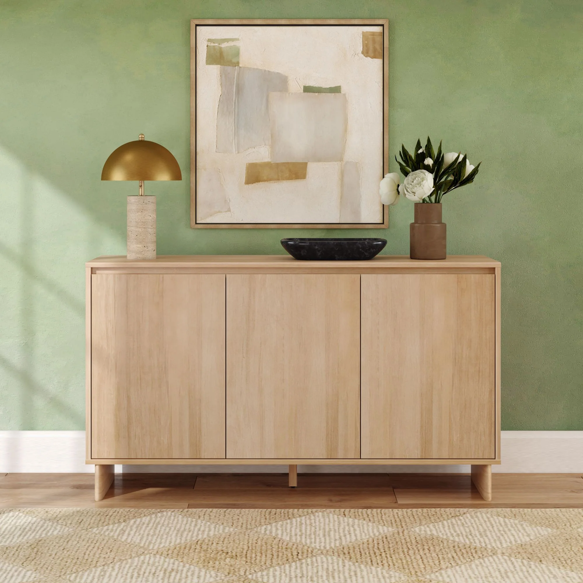 Modern 3-Door Sideboard - 59" - Image 7
