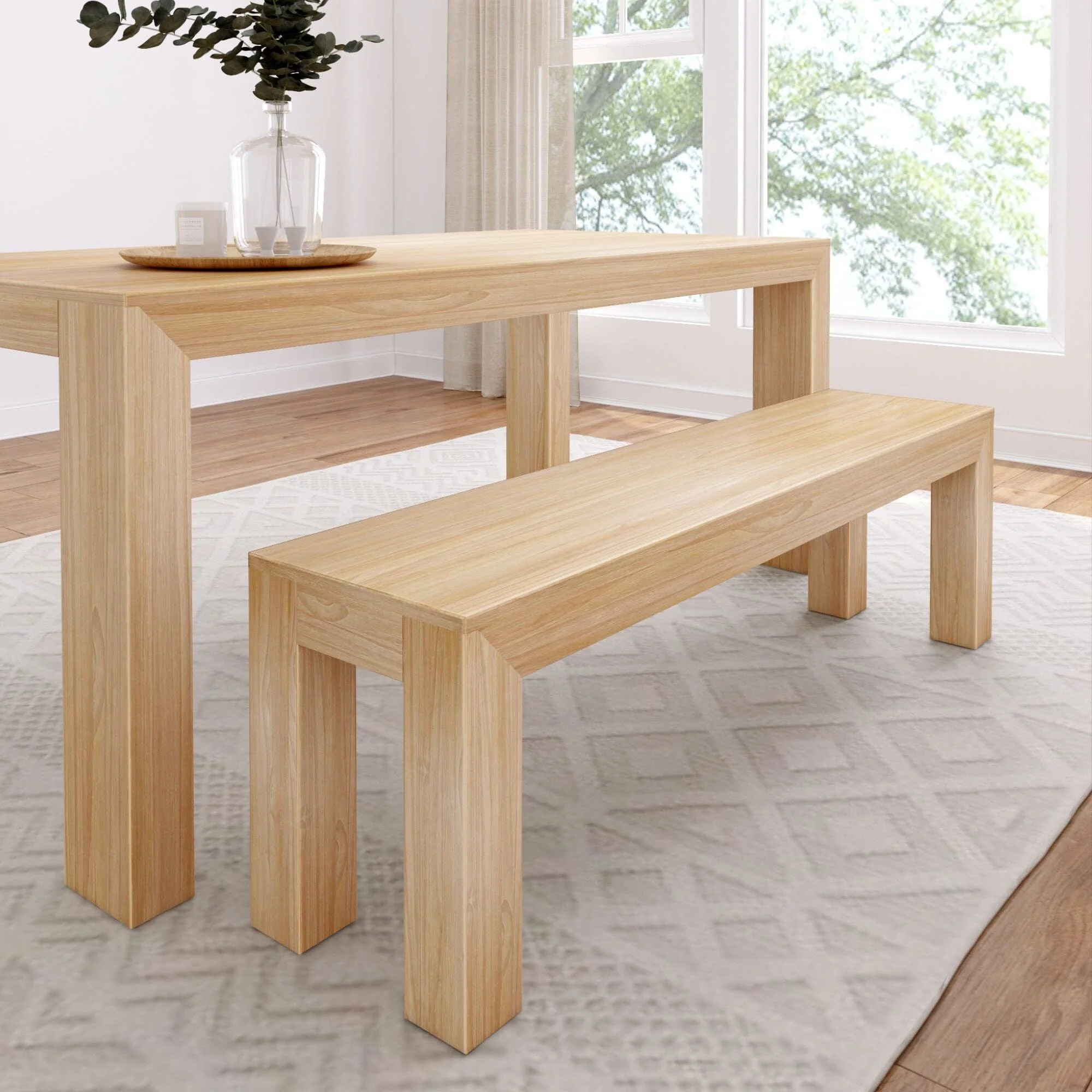 Modern Dining Bench - 61" - Image 5