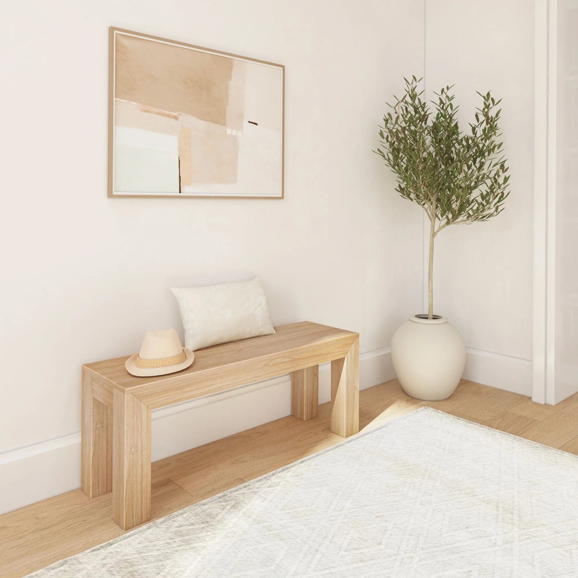 Modern Dining Bench - 49" - Image 18