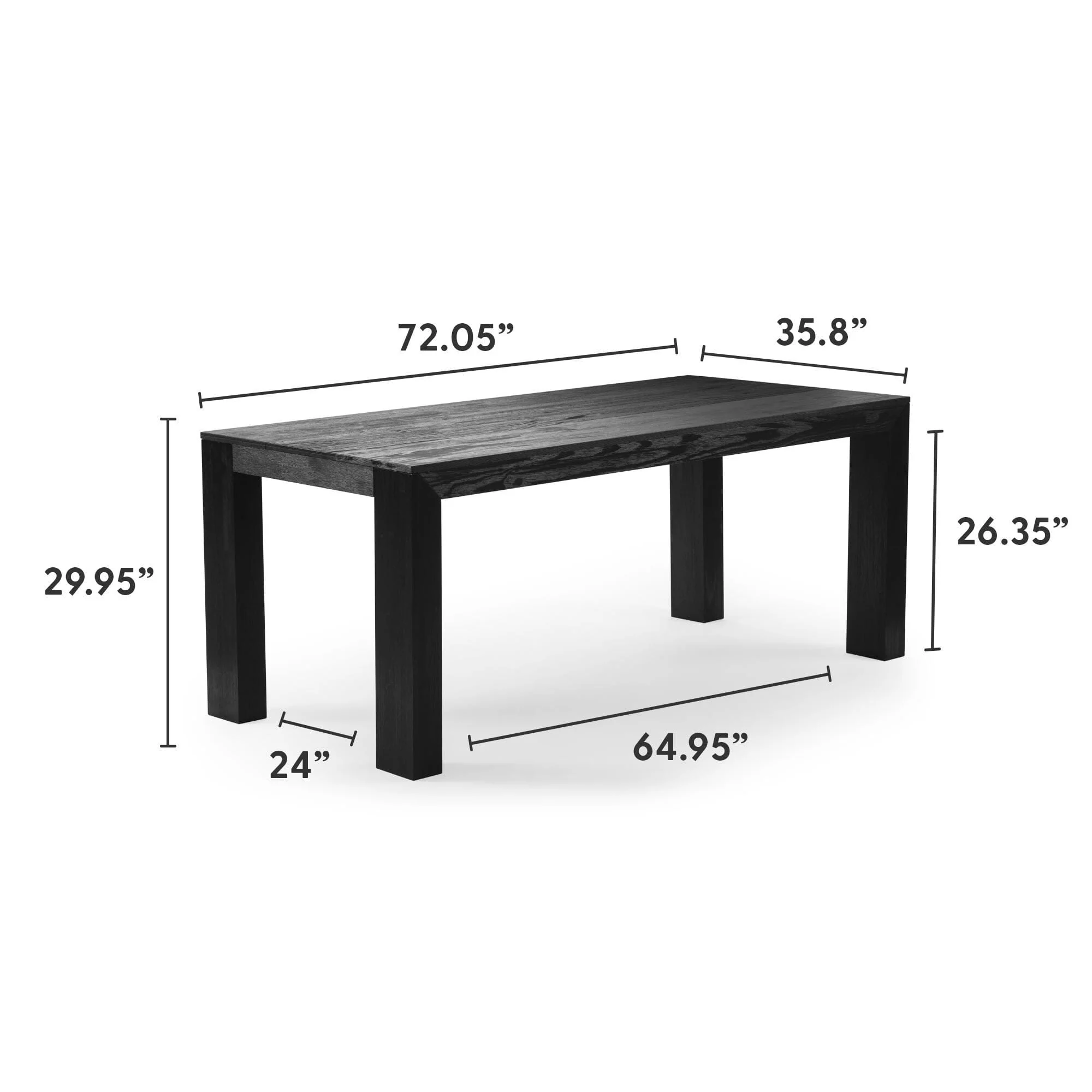 Modern Dining Table - 72" - Image 31