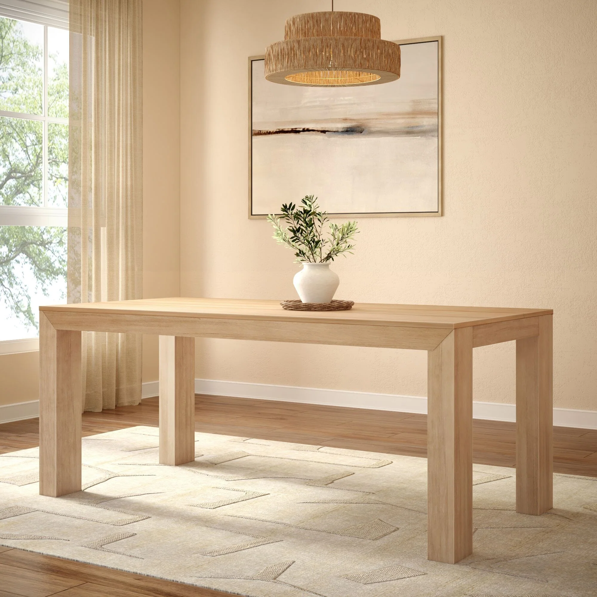 Modern Dining Table - 72" - Image 8