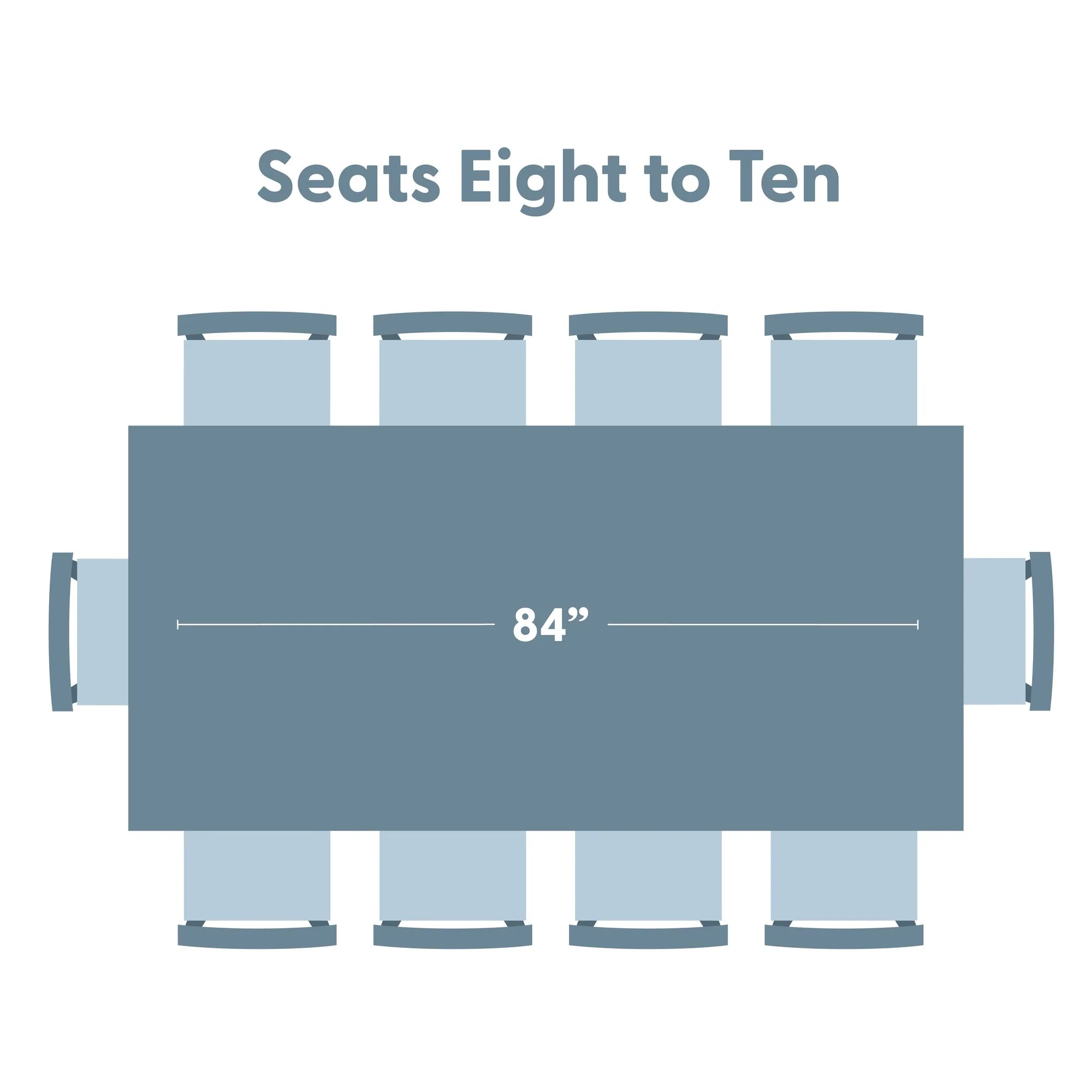 Modern Dining Table - 84" - Image 15