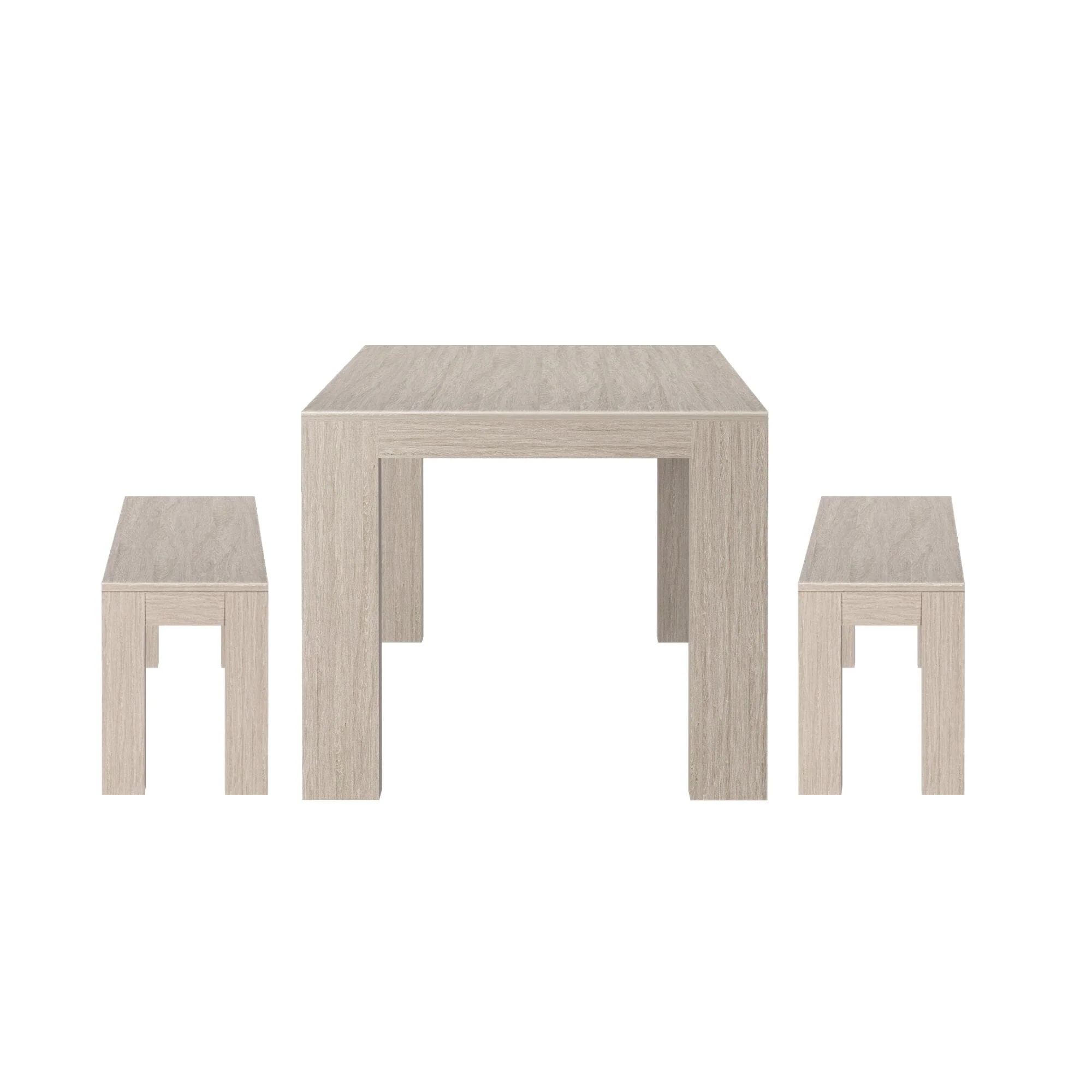 Modern Dining Set with Benches - 72" - Image 25