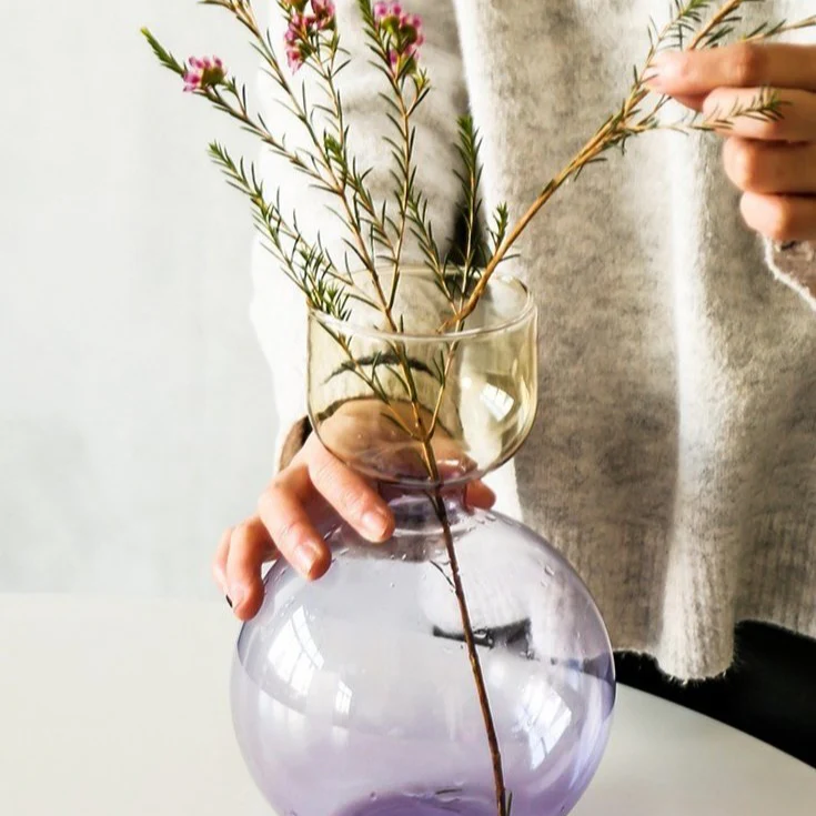 Modern Handblown Glass Vase - Image 2