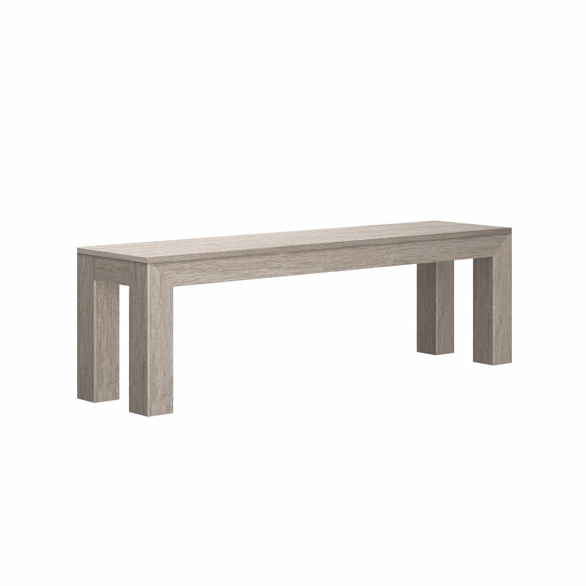 Modern Outdoor Solid Wood Bench - Image 12