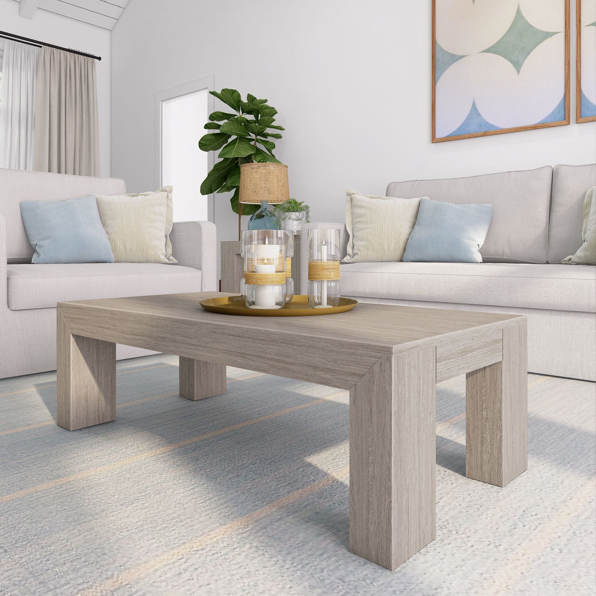 Modern Coffee Table - 48" - Image 4