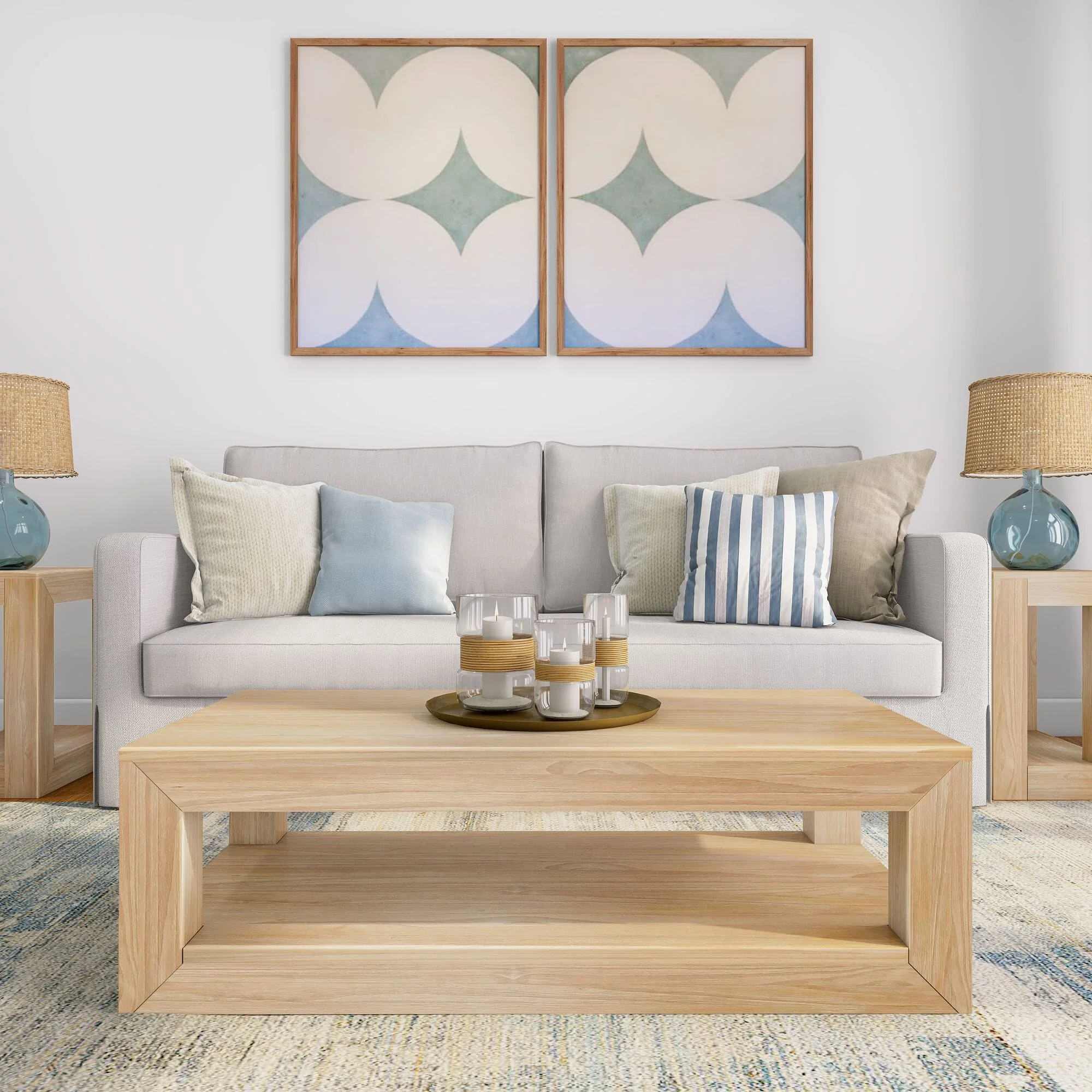 Modern Coffee Table with Shelf - 40" - Image 5