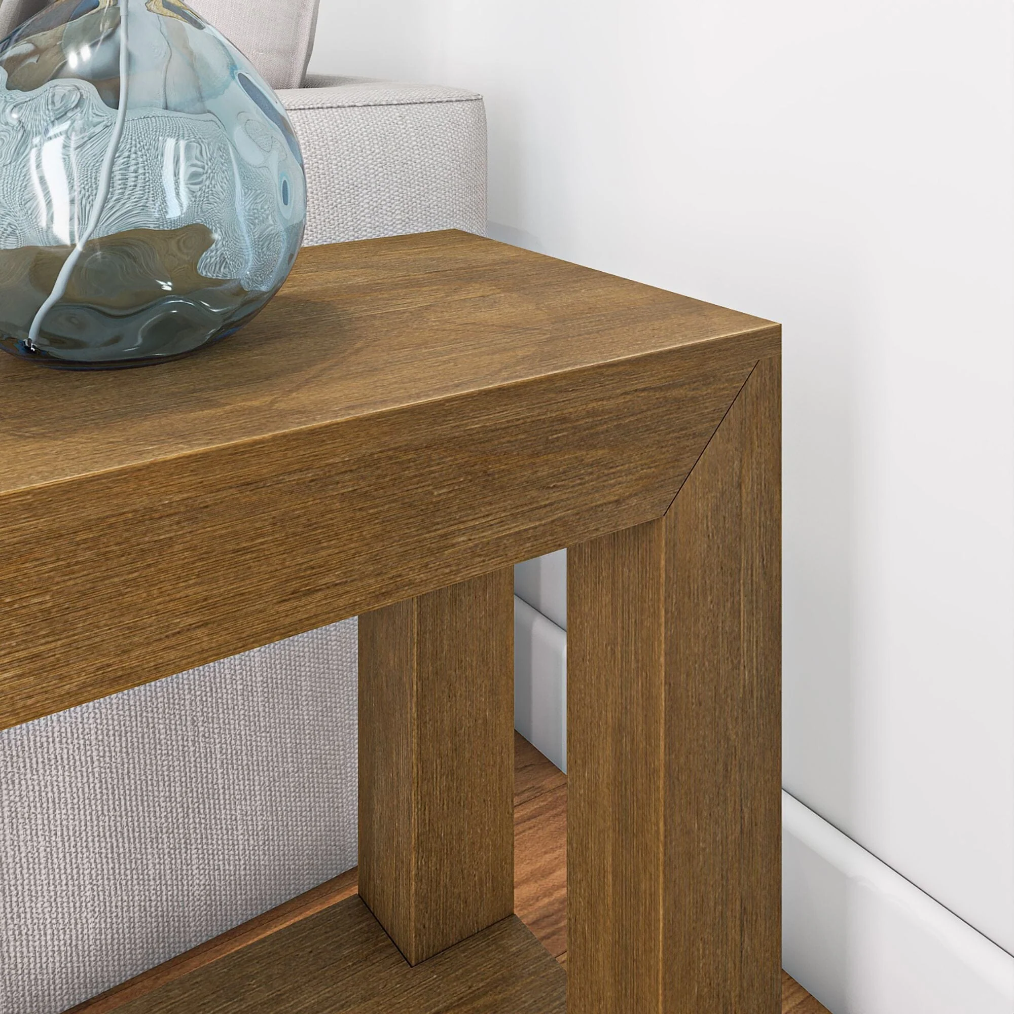 Modern Side Table with Shelf - 24" - Image 11