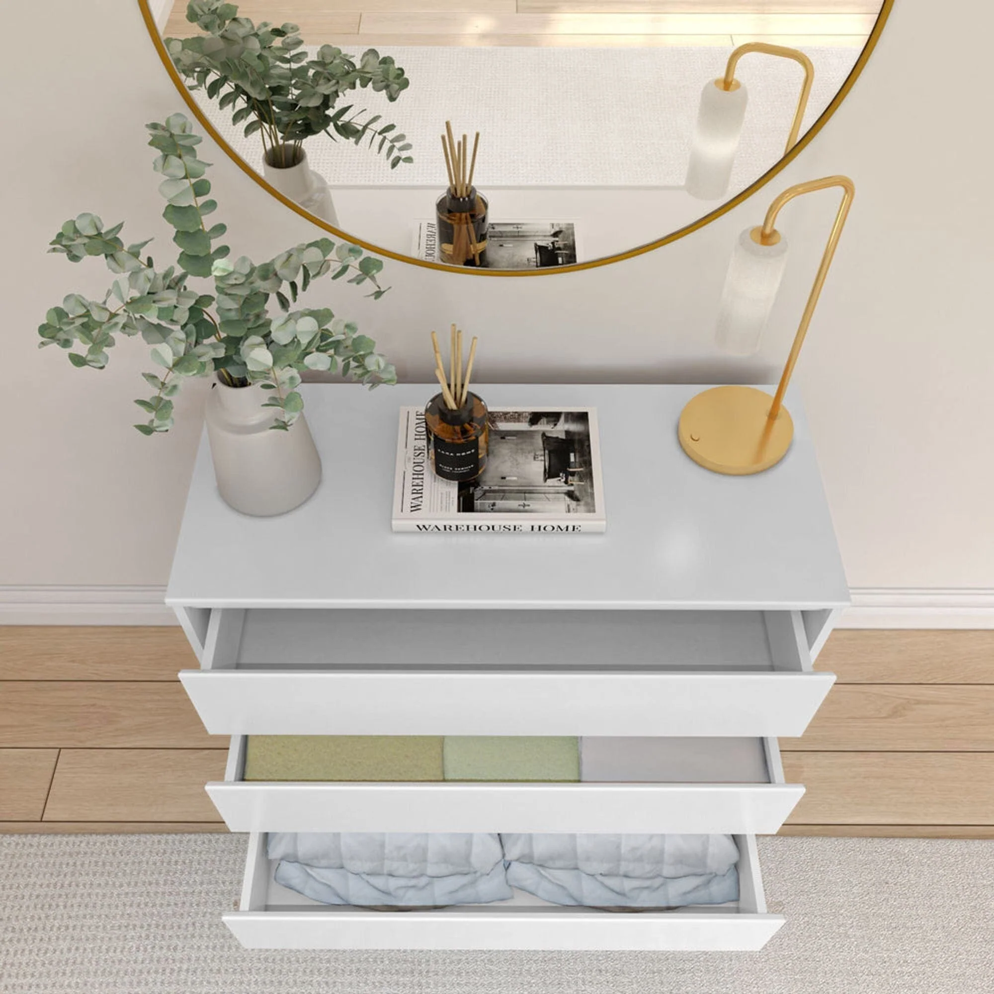 Modern 3-Drawer Dresser - Image 11