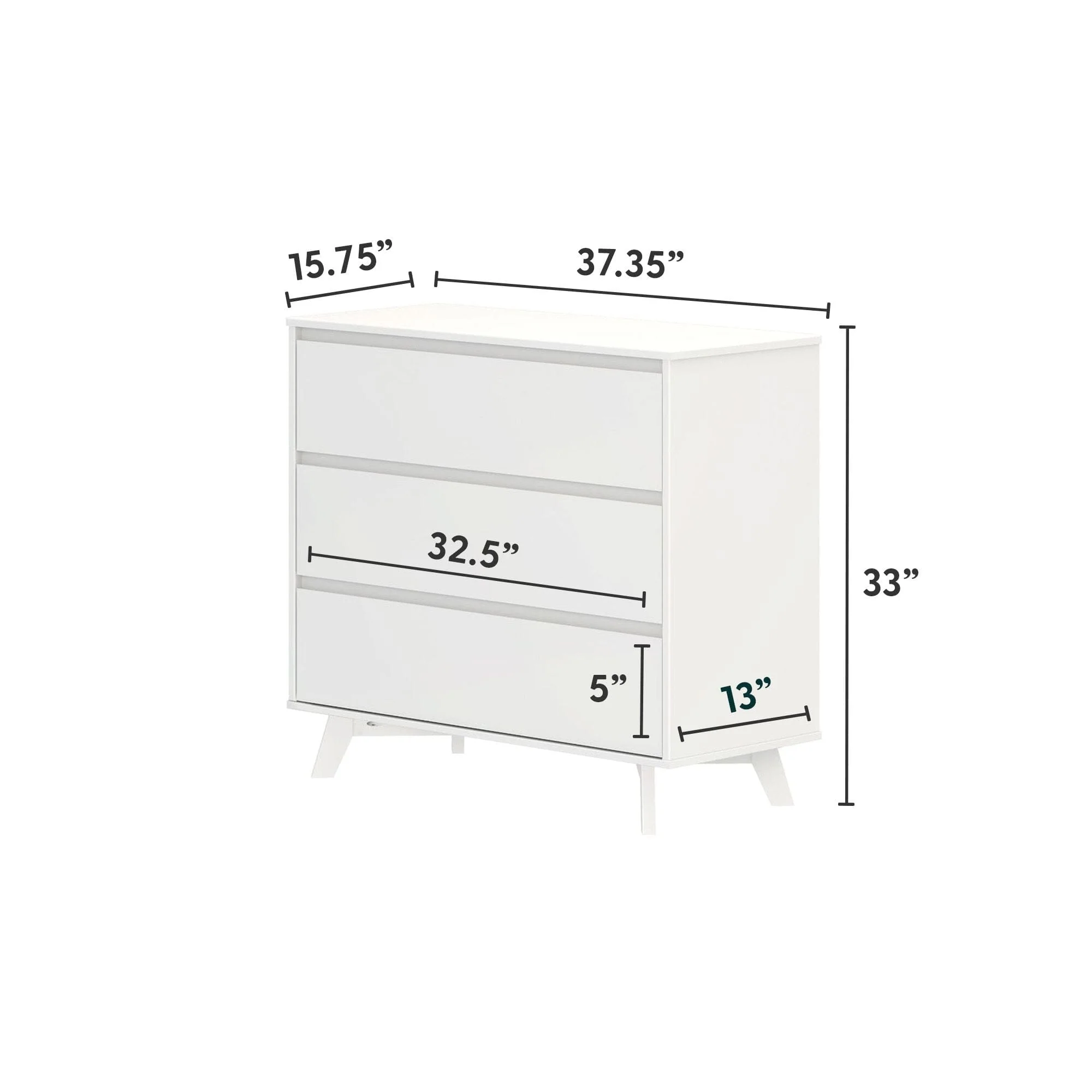 Modern 3-Drawer Dresser - Image 23