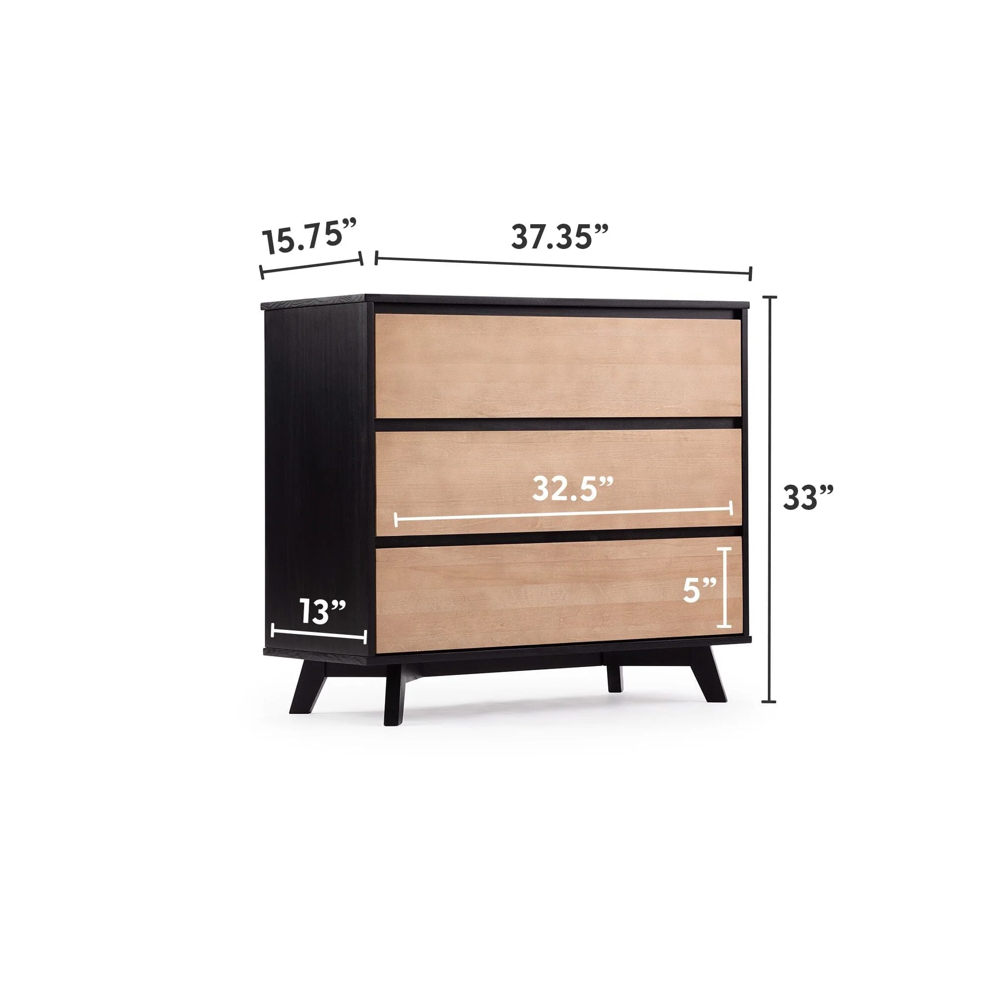 Modern 3-Drawer Dresser - Image 24