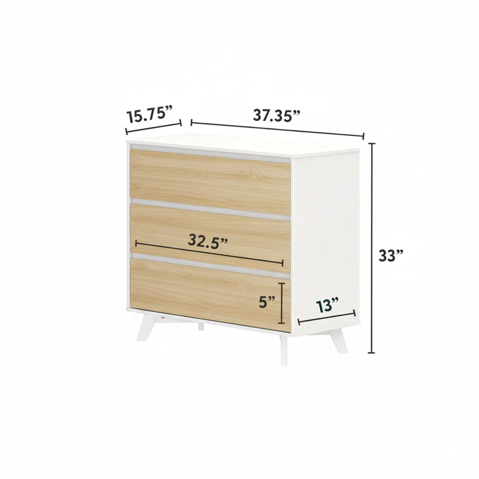 Modern 3-Drawer Dresser - Image 28