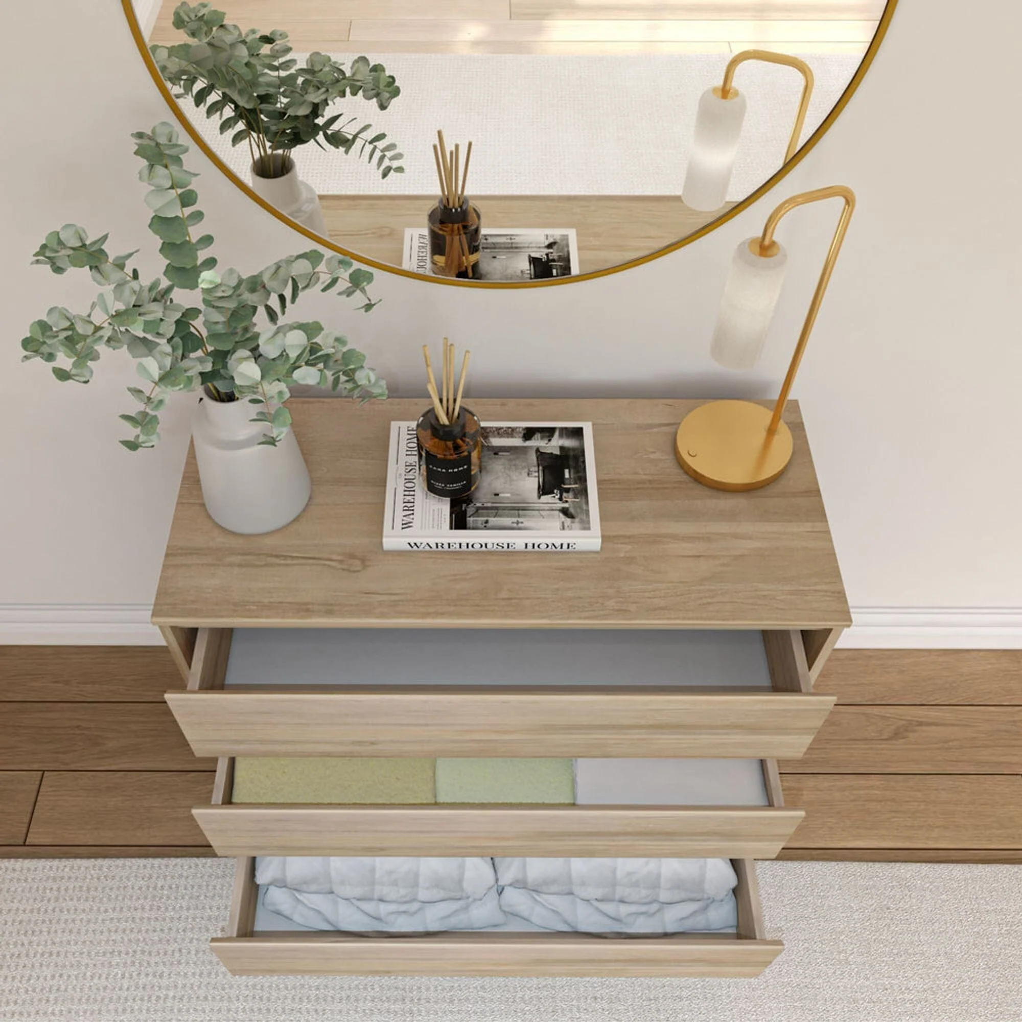 Modern 3-Drawer Dresser - Image 45