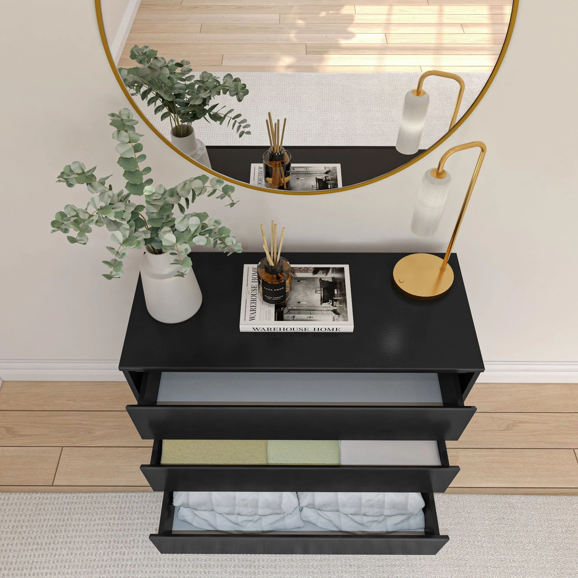 Modern 3-Drawer Dresser - Image 53