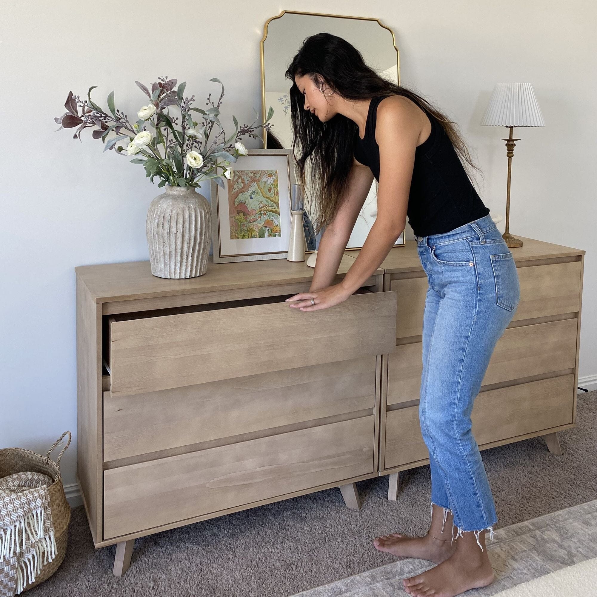 Modern 3-Drawer Dresser - Image 8