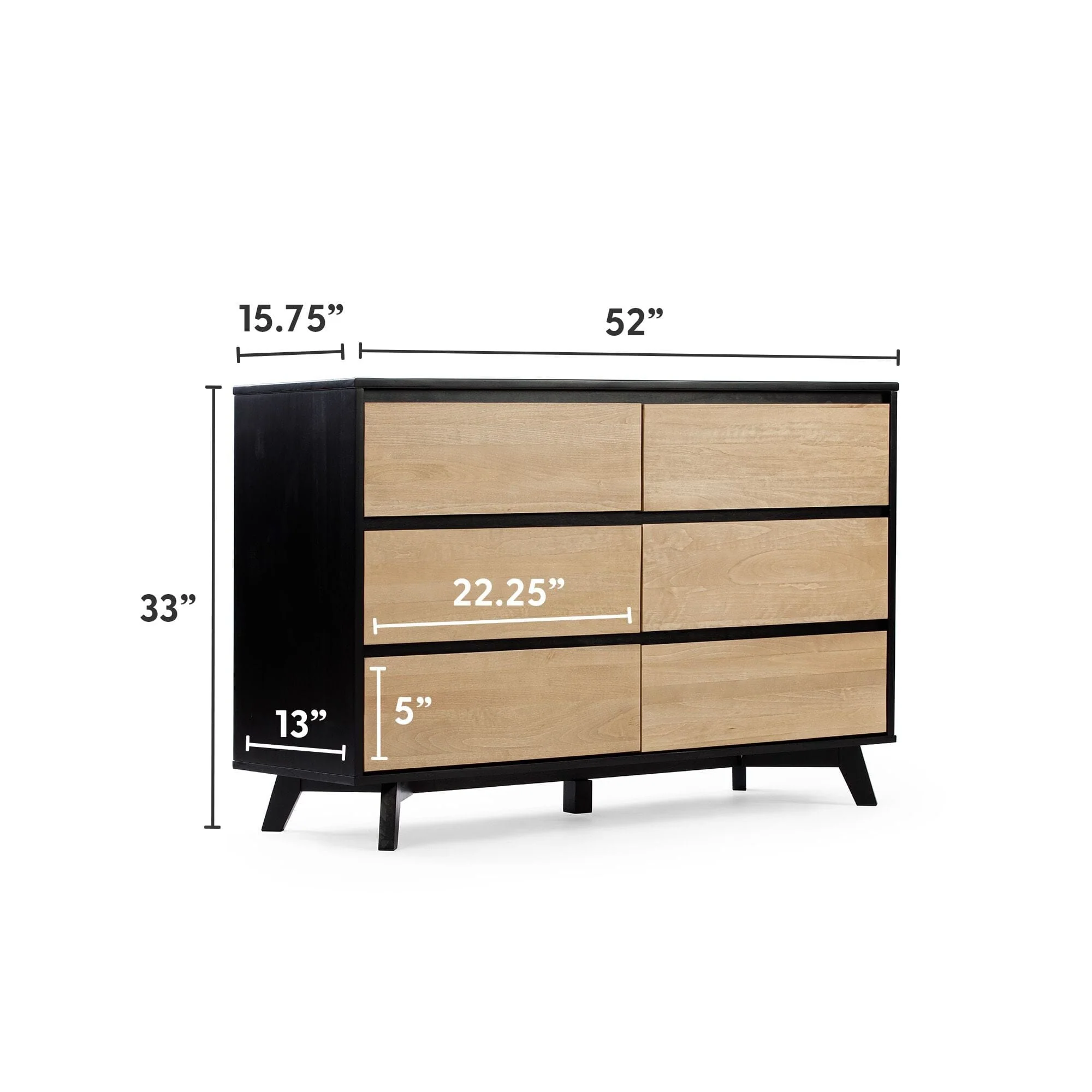 Modern 6-Drawer Dresser - Image 18