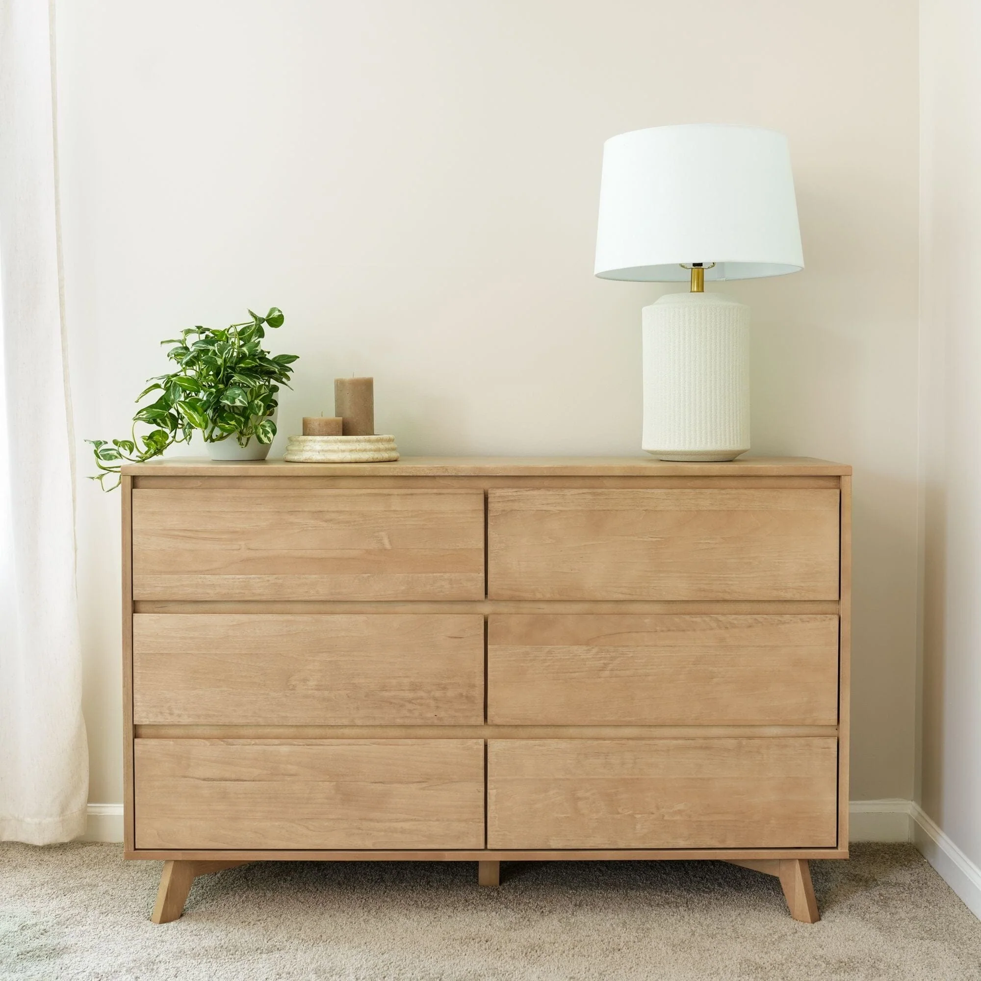 Modern 6-Drawer Dresser - Image 3