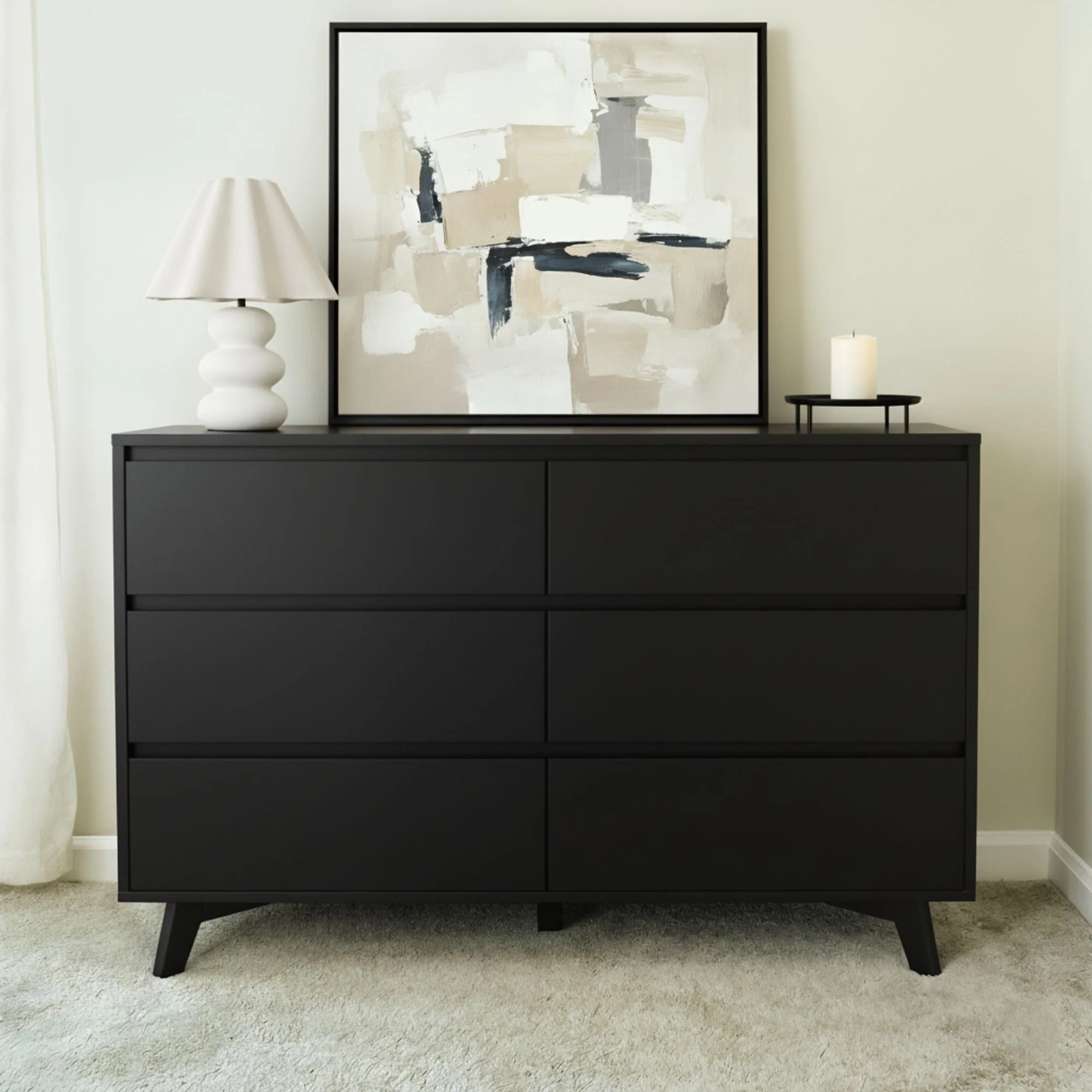 Modern 6-Drawer Dresser - Image 4