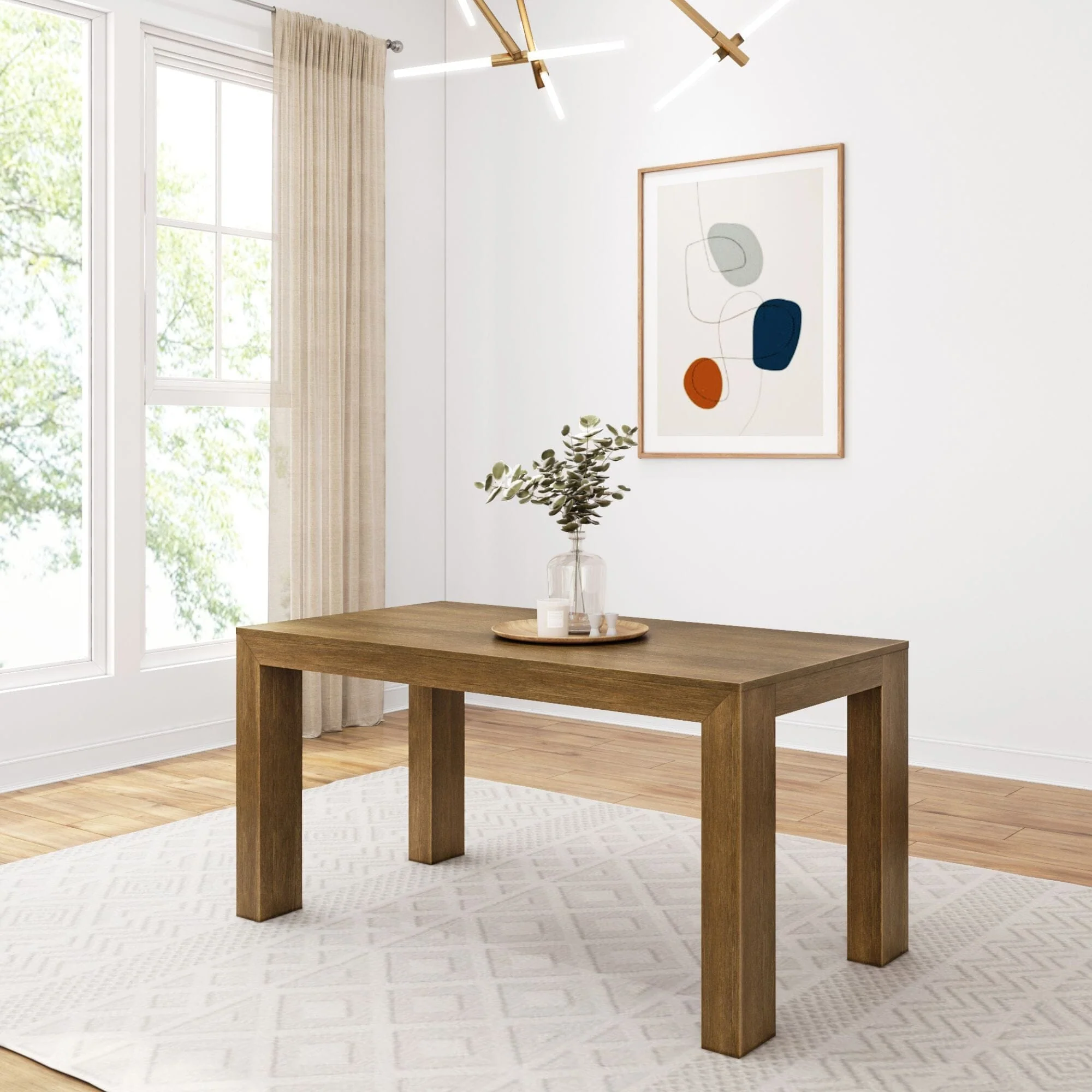 Modern Dining Table - 60" - Image 3