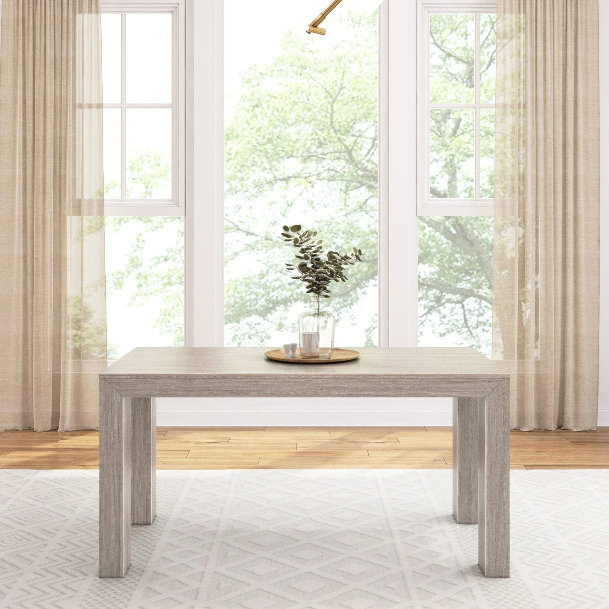 Modern Dining Table - 60" - Image 9