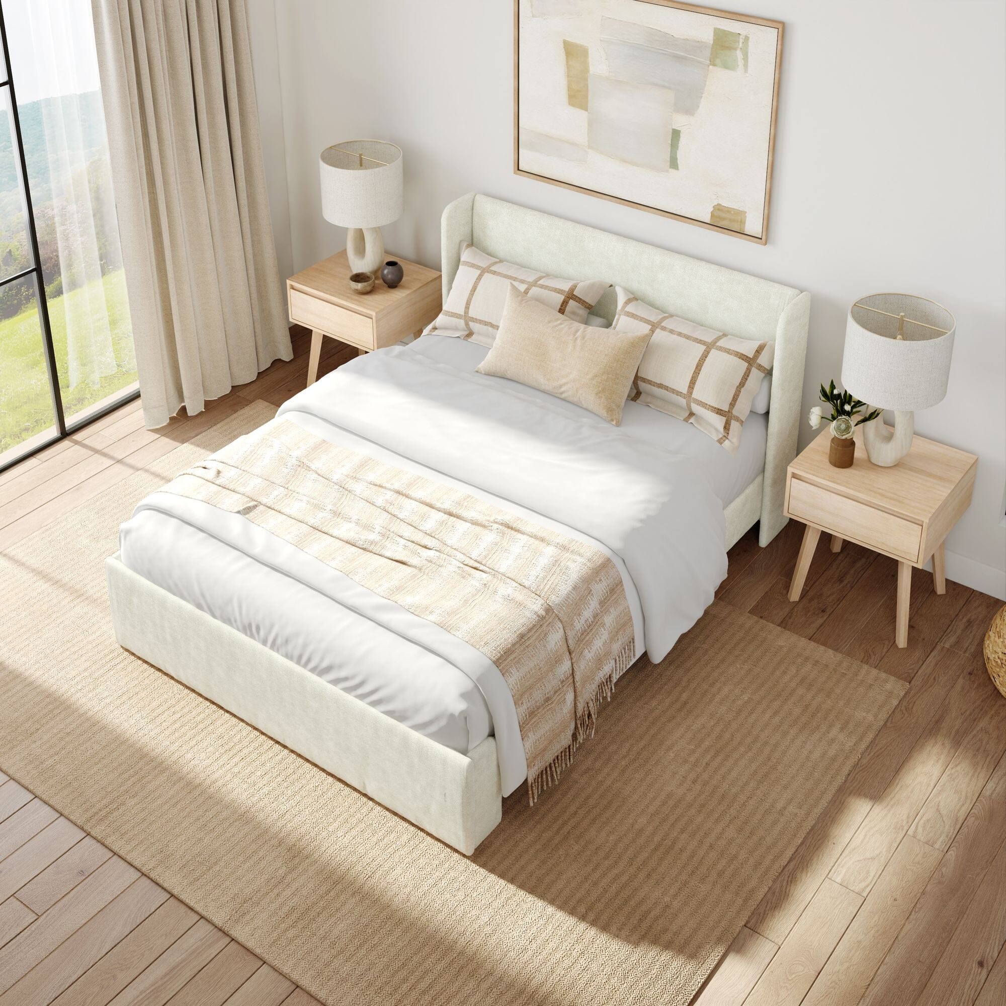 Modern Upholstered Bed - Full - Image 37