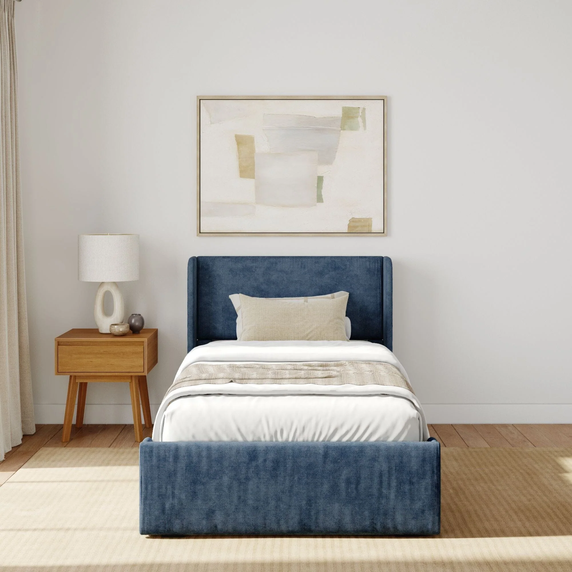 Modern Upholstered Bed - Twin - Image 36