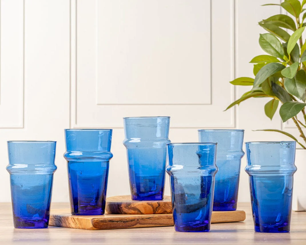 Moroccan Beldi Glassware - Set of 6 by Verve Culture - Image 4