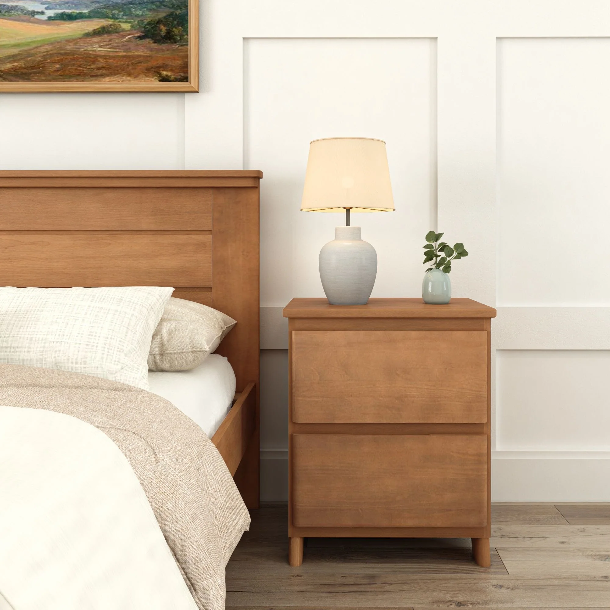 Rustic 2-Drawer Nightstand - Image 7