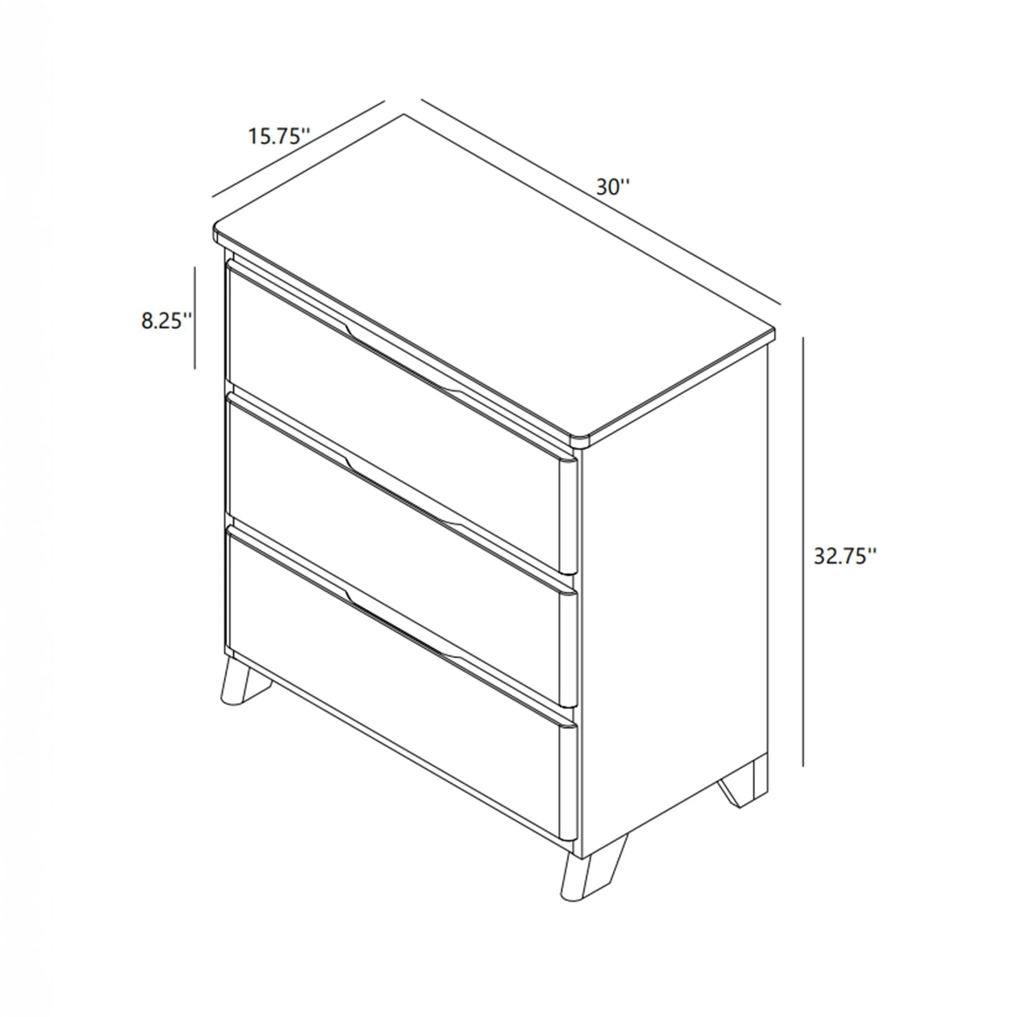 Rustic 3-Drawer Dresser - Image 35
