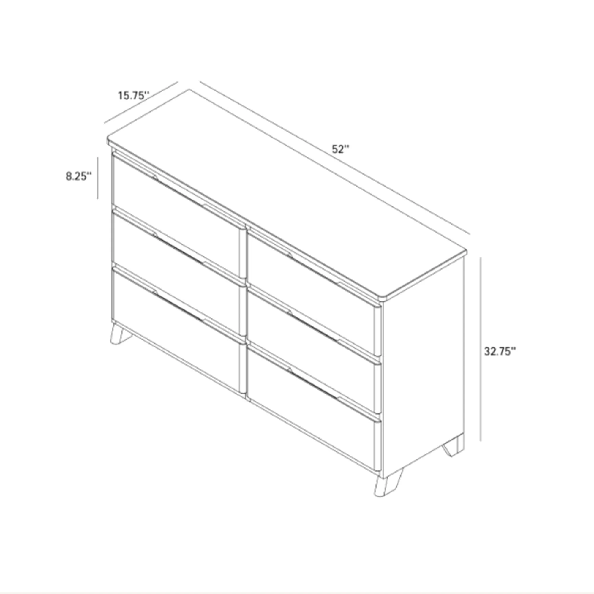 Rustic 6-Drawer Wide Dresser - Image 31