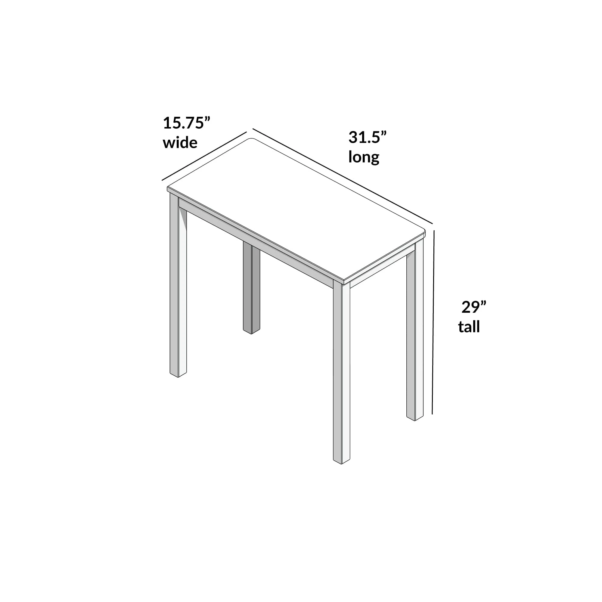 Rustic Desk - 32" - Image 8