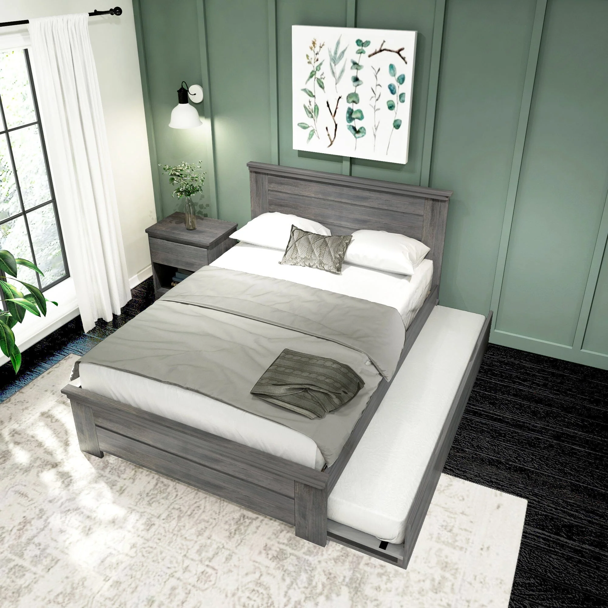 Rustic Panel Bed + Trundle - Full - Image 8