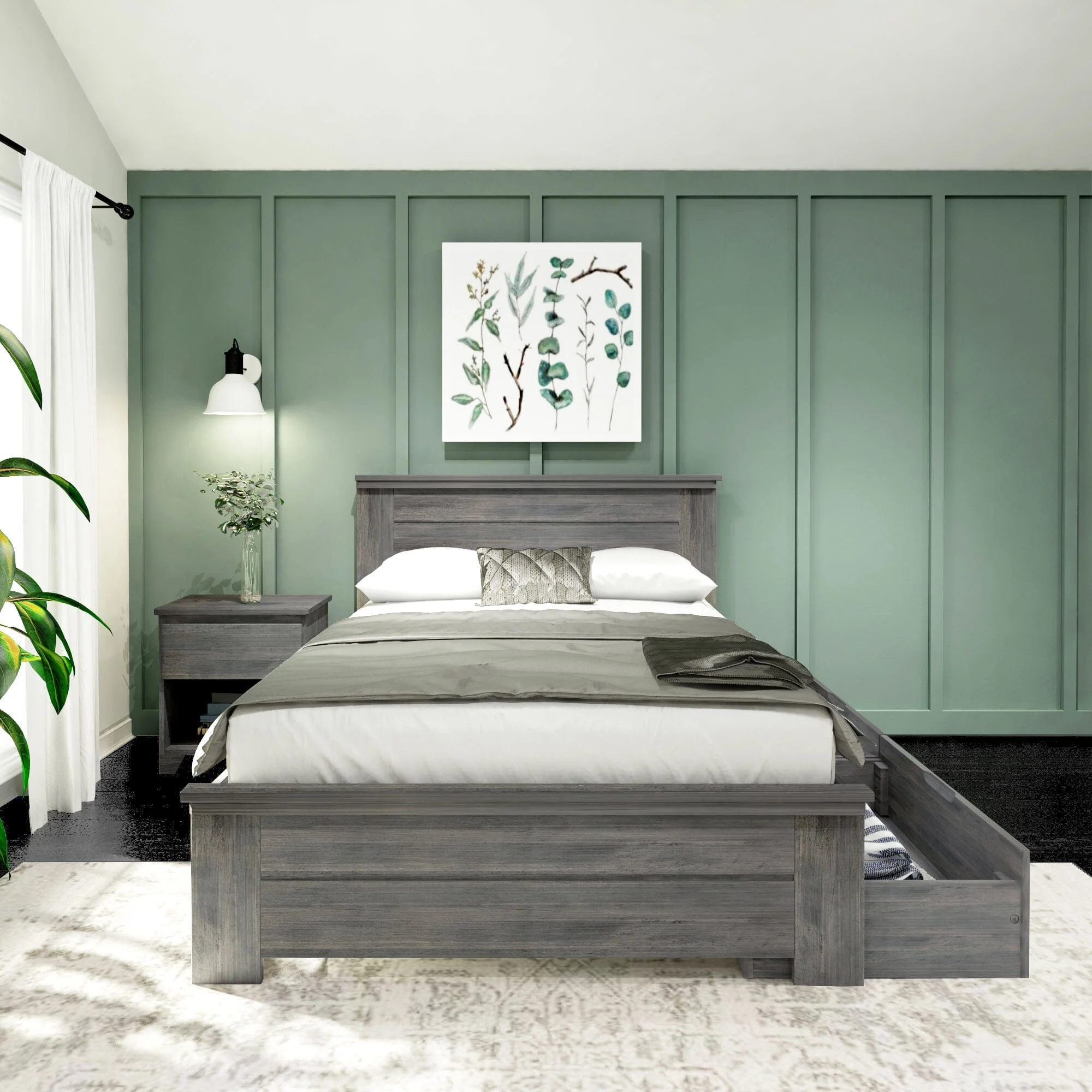 Rustic Panel Bed + Storage - Full - Image 10