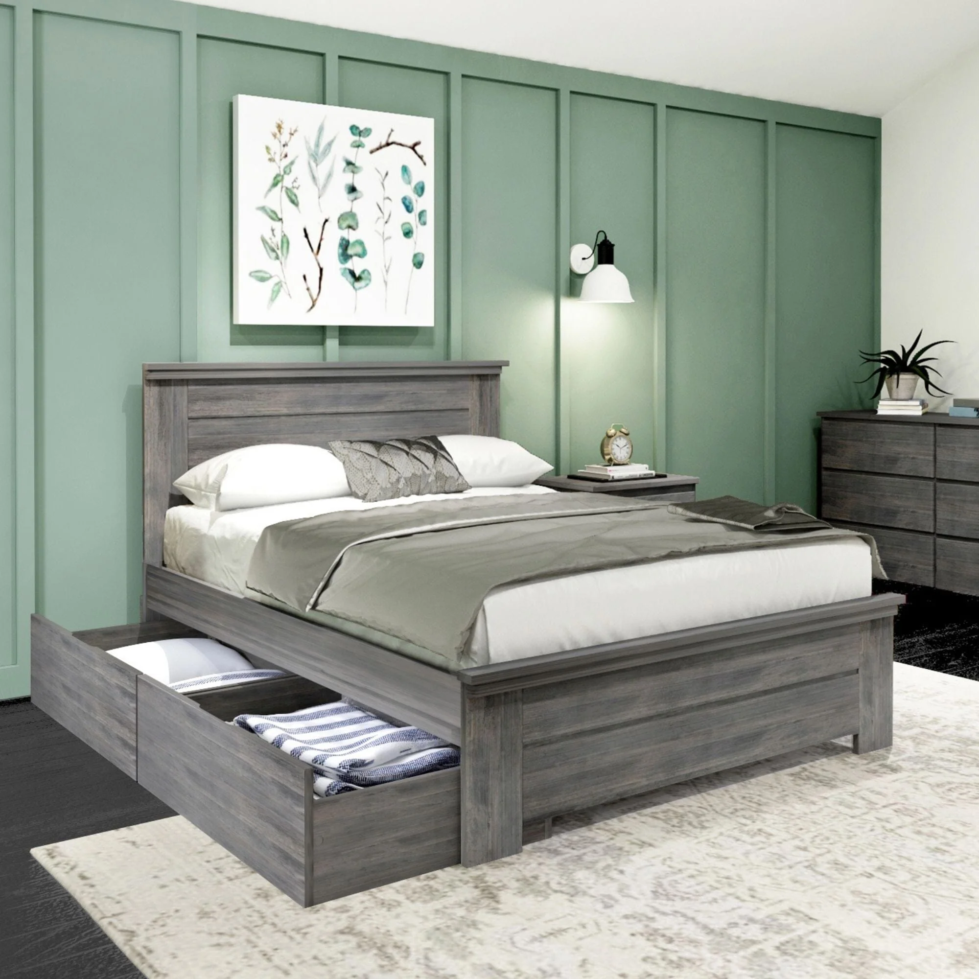 Rustic Panel Bed + Storage - Full - Image 4