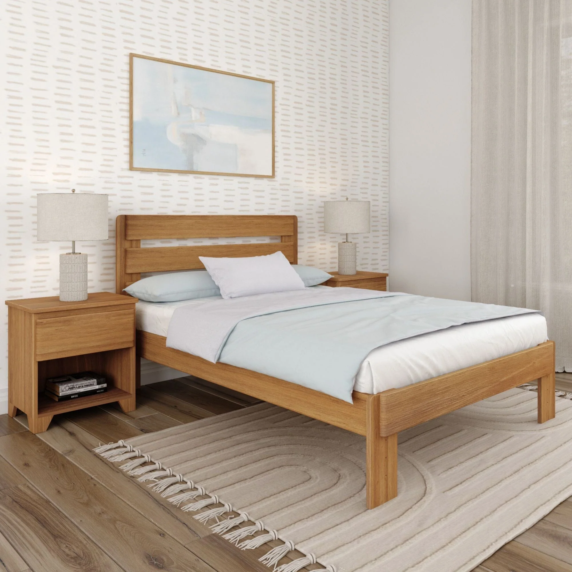 Rustic Slatted Bed - Queen - Image 4