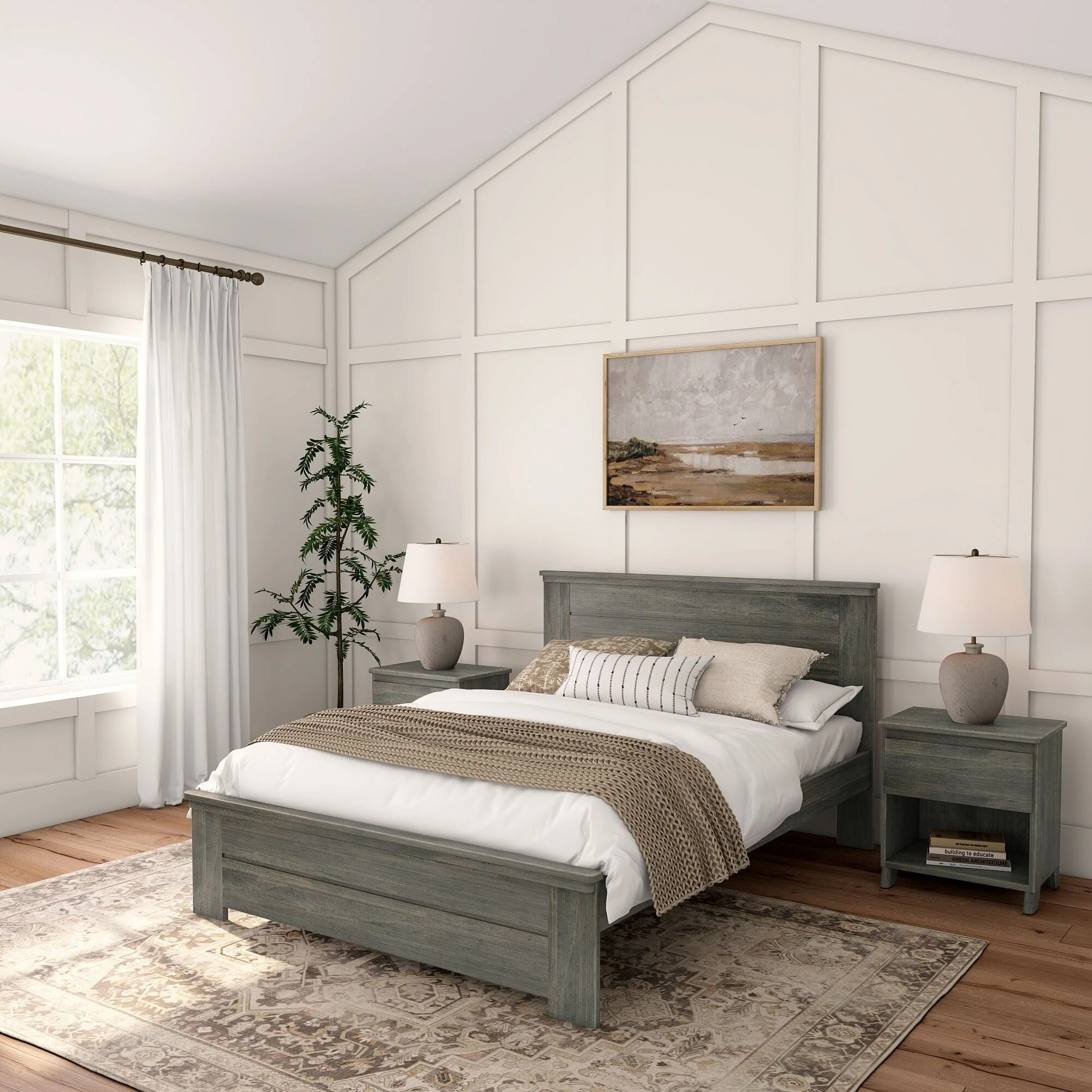 Rustic Panel Bed - Queen - Image 3