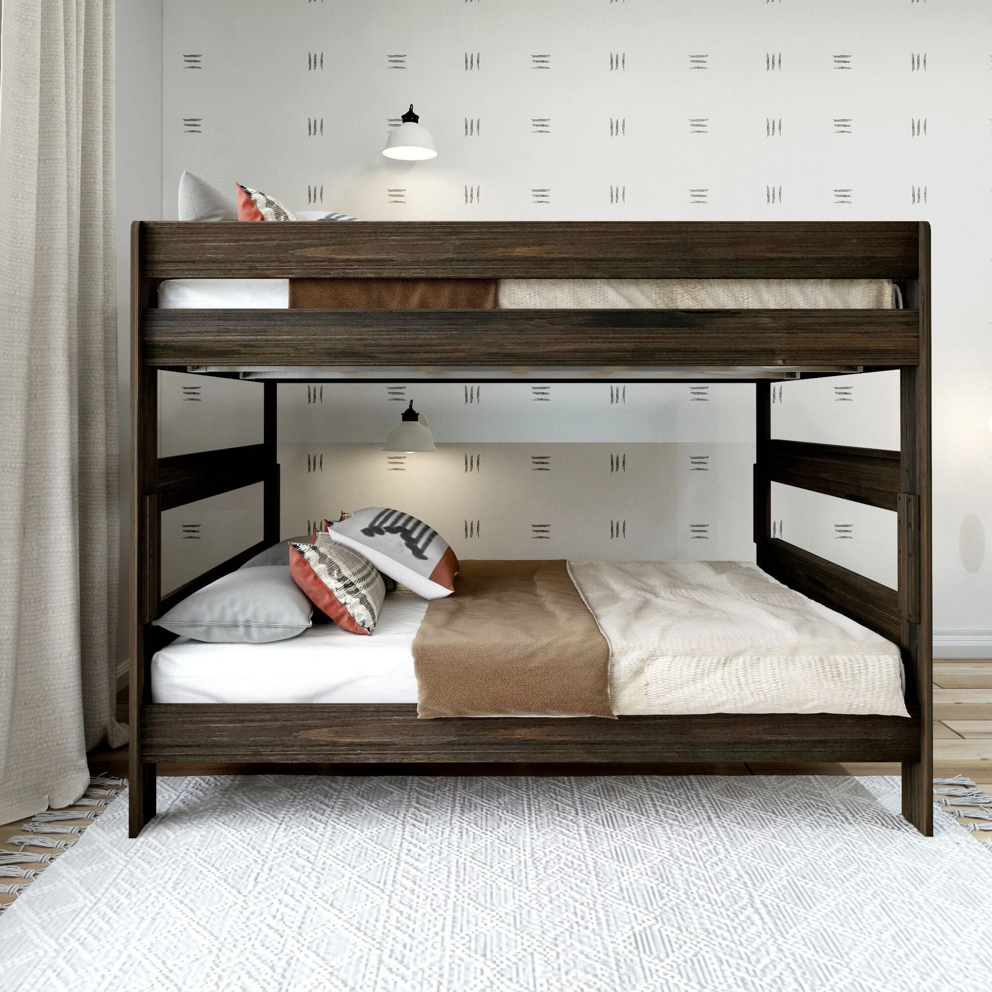 Rustic Queen over Queen Bunk Bed - Image 5