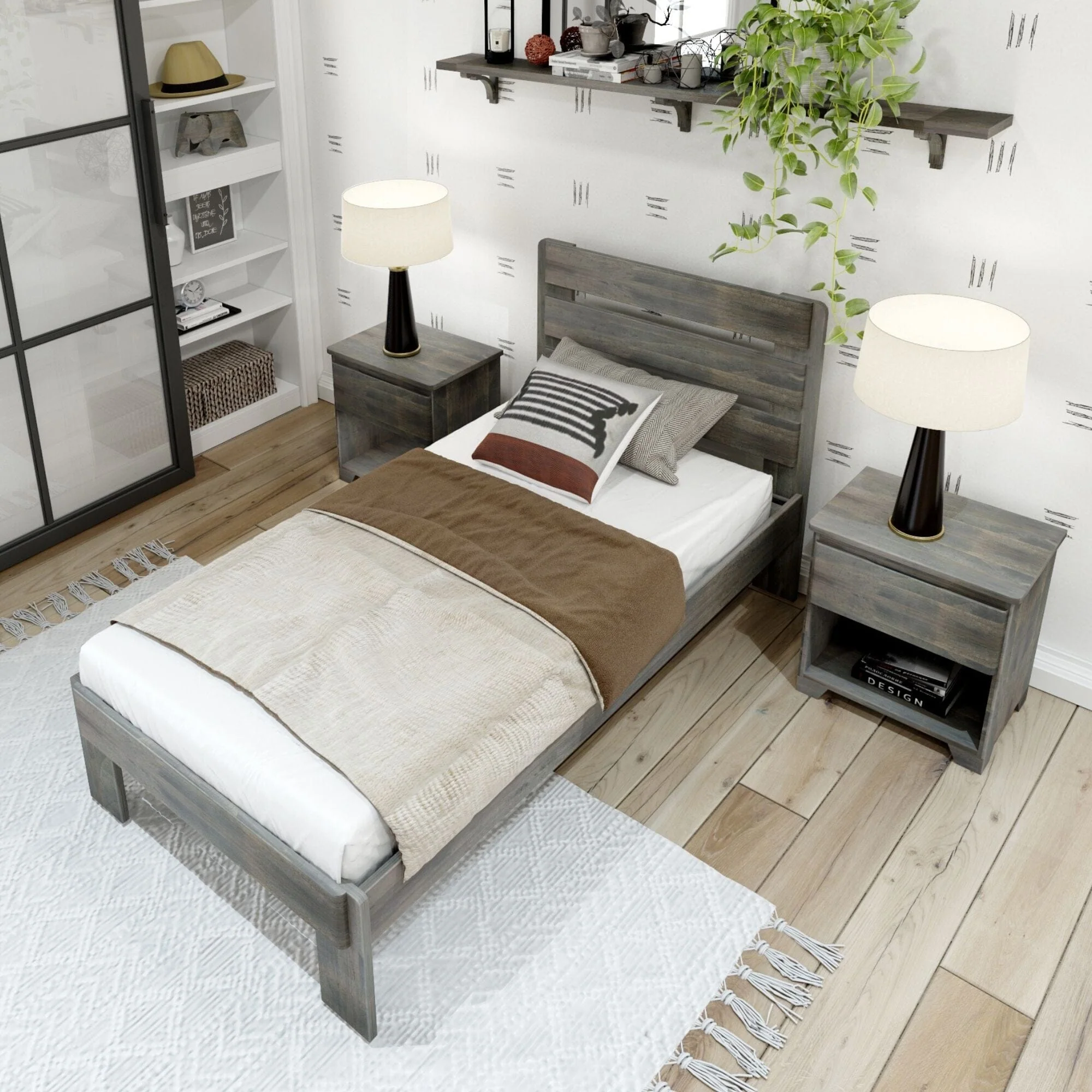 Rustic Slatted Bed - Twin - Image 6