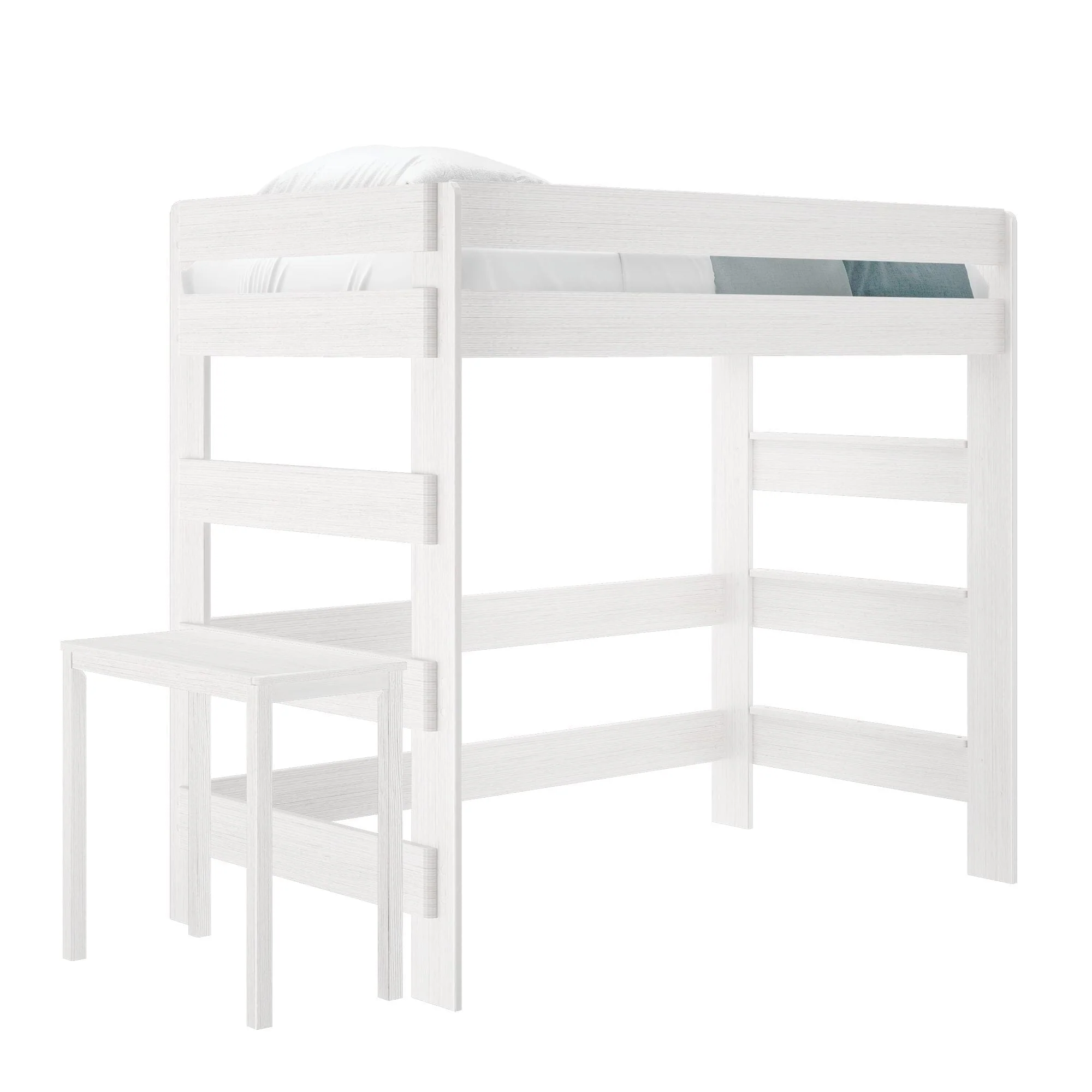 Rustic Loft Bed With Desk - Twin - Image 3