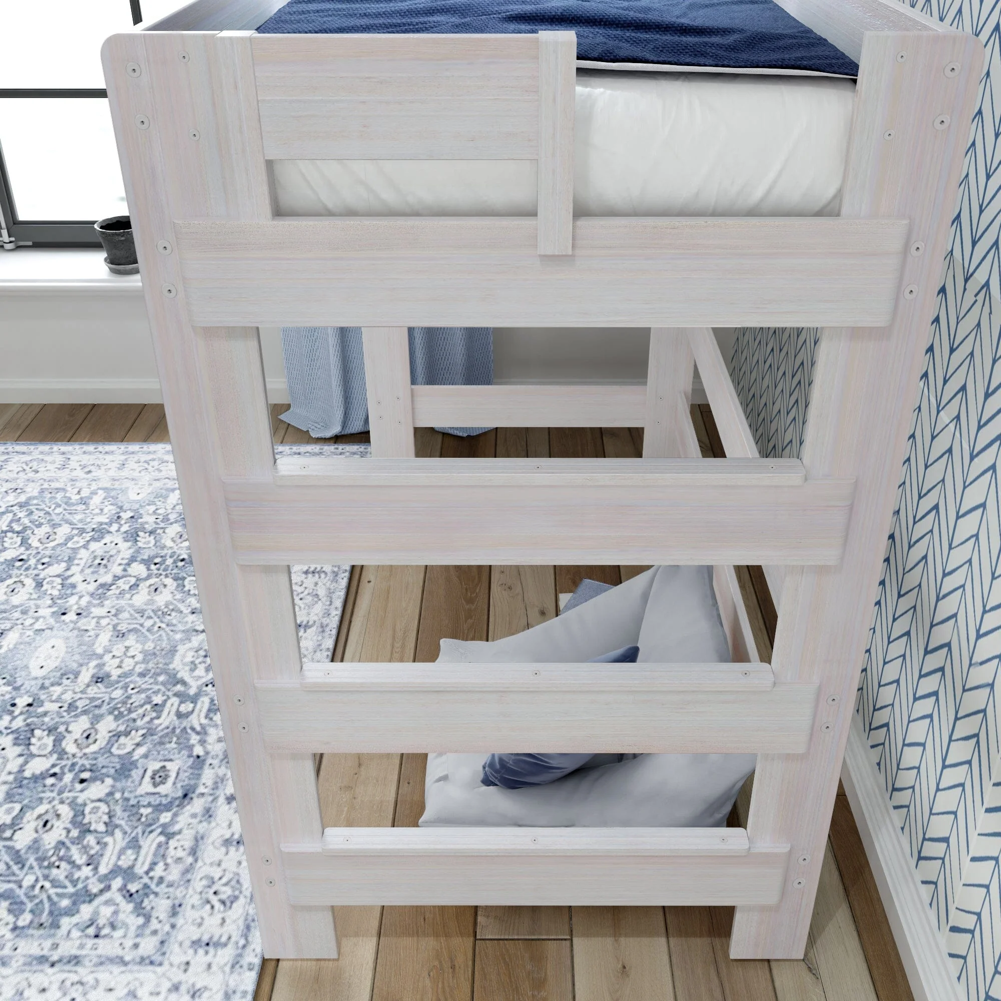 Rustic Loft Bed With Desk - Twin - Image 7