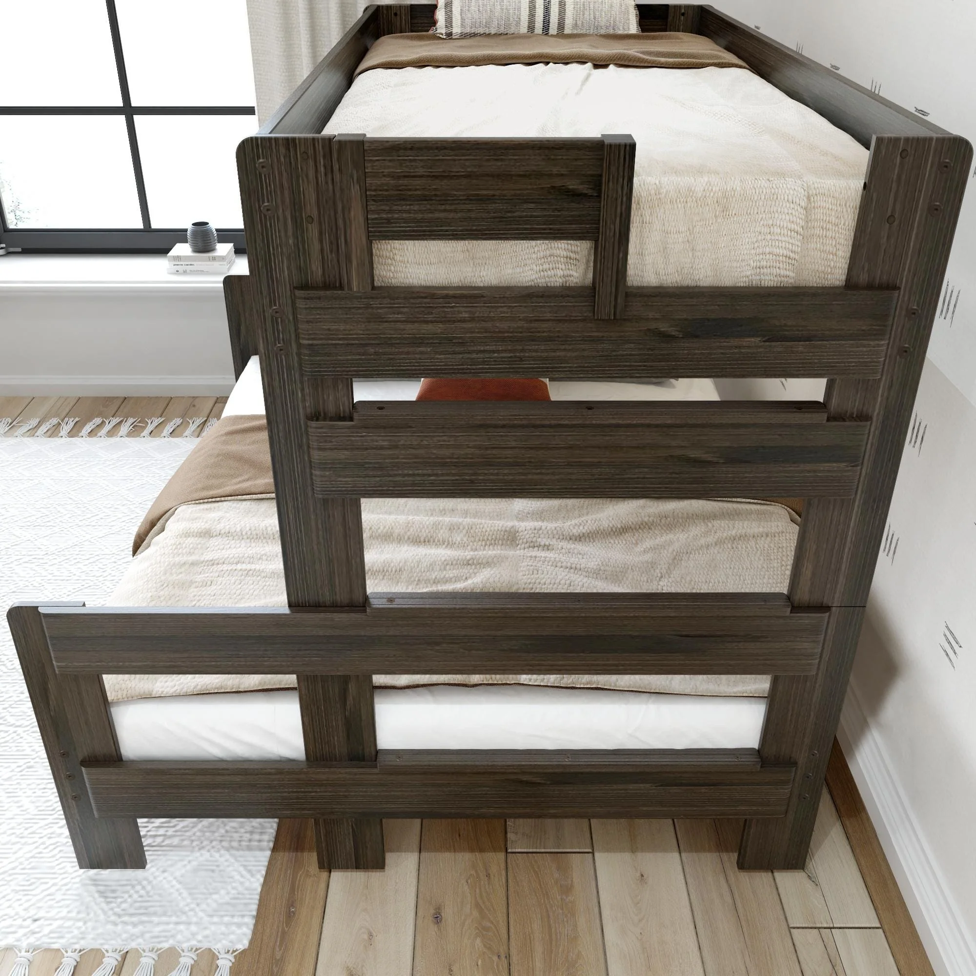 Rustic Twin over Full Bunk Bed - Image 13