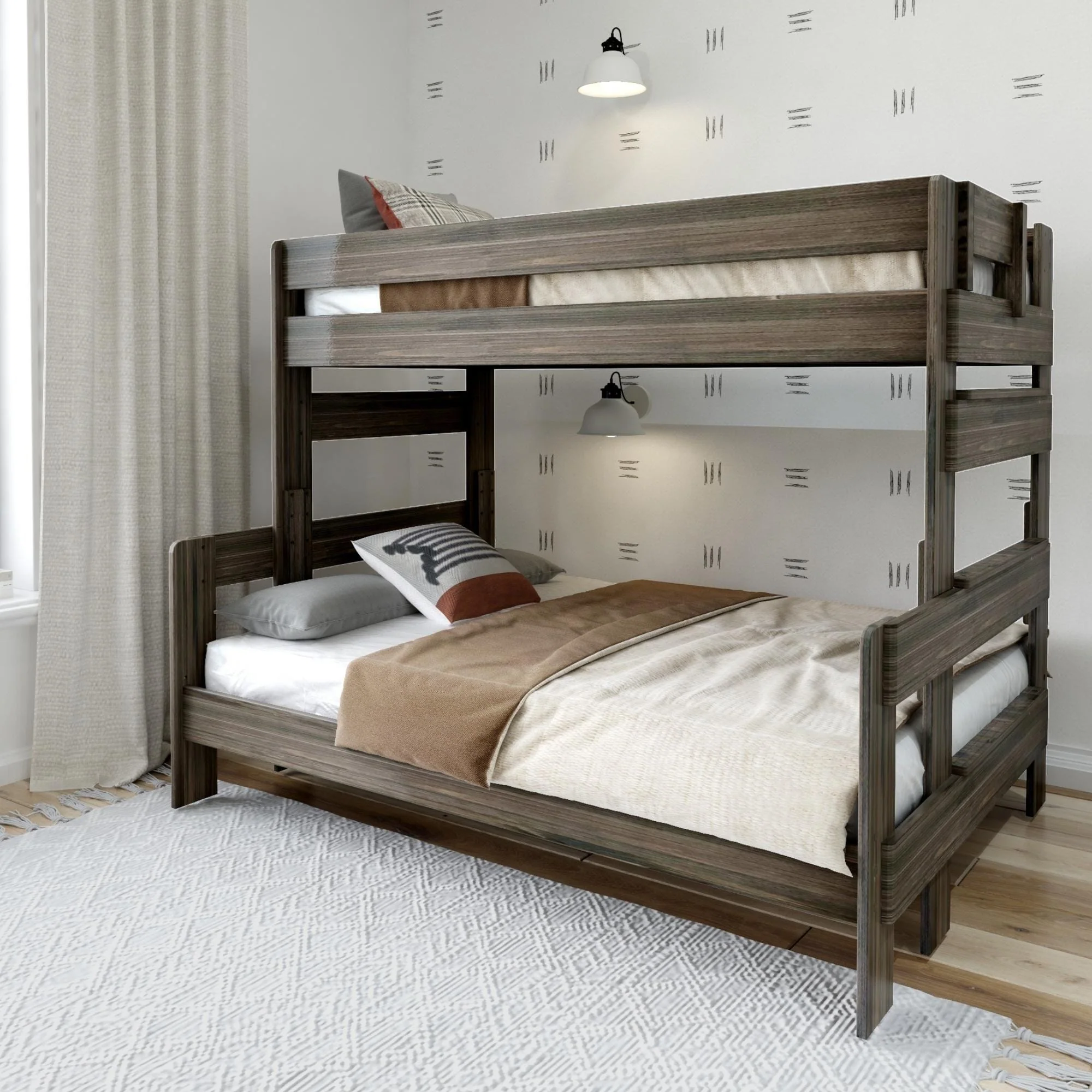 Rustic Twin over Full Bunk Bed - Image 3