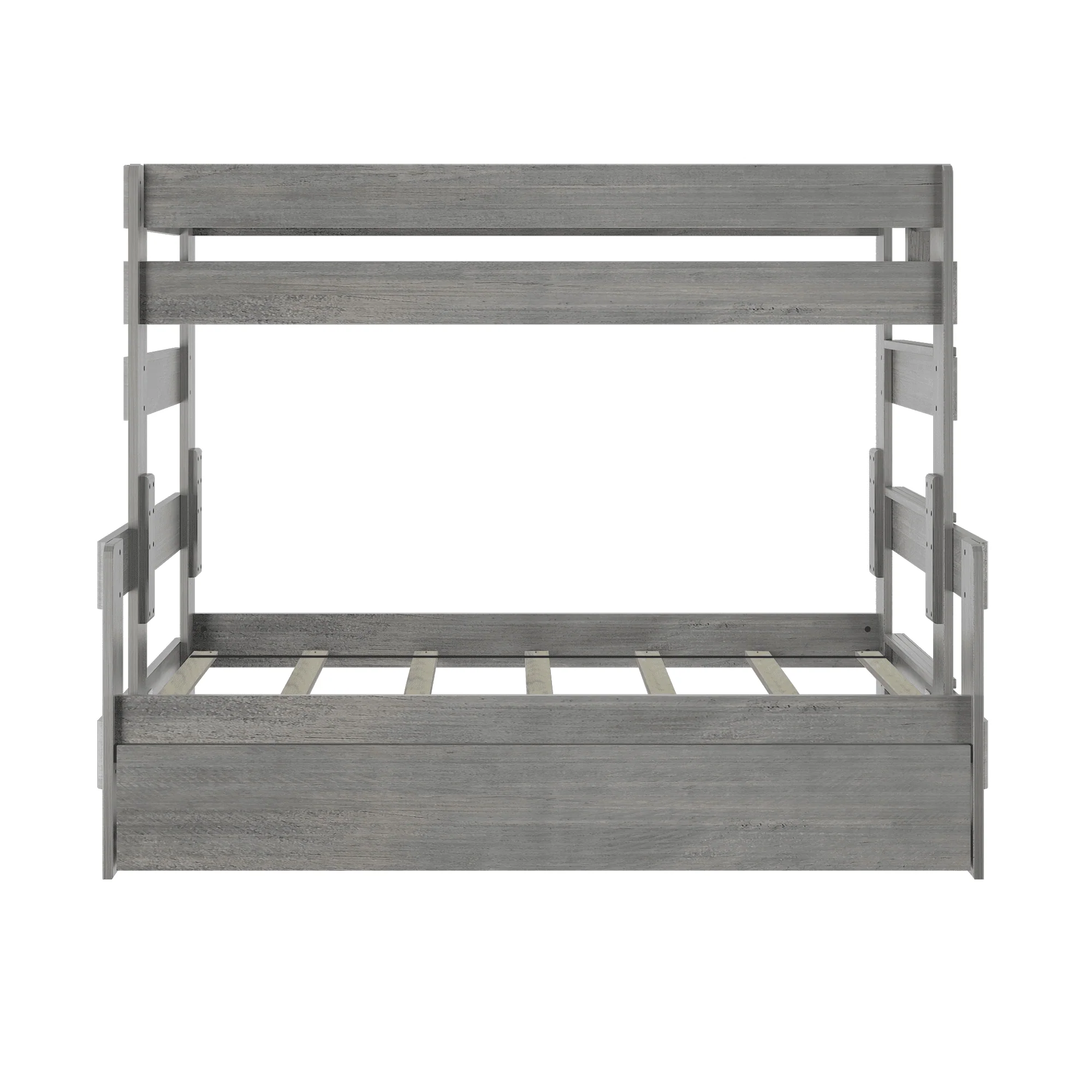 Rustic Twin over Full Bunk Bed + Trundle - Image 13