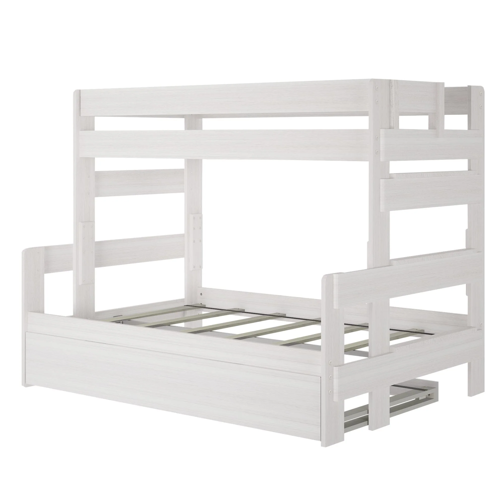 Rustic Twin over Full Bunk Bed + Trundle - Image 5