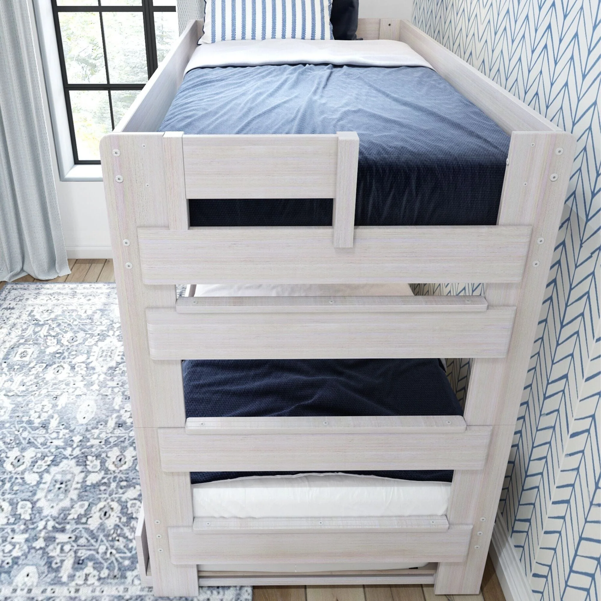 Rustic Twin over Twin Bunk Bed + Trundle - Image 7